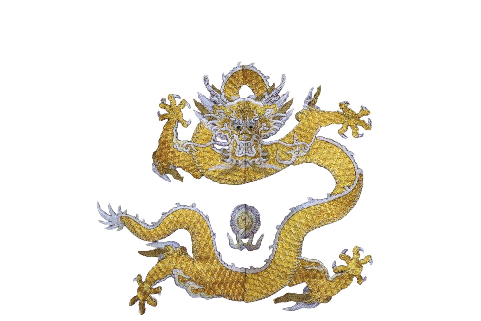 Silk Embroidery Cloud and Dragon Pattern Dragon Robe - 12