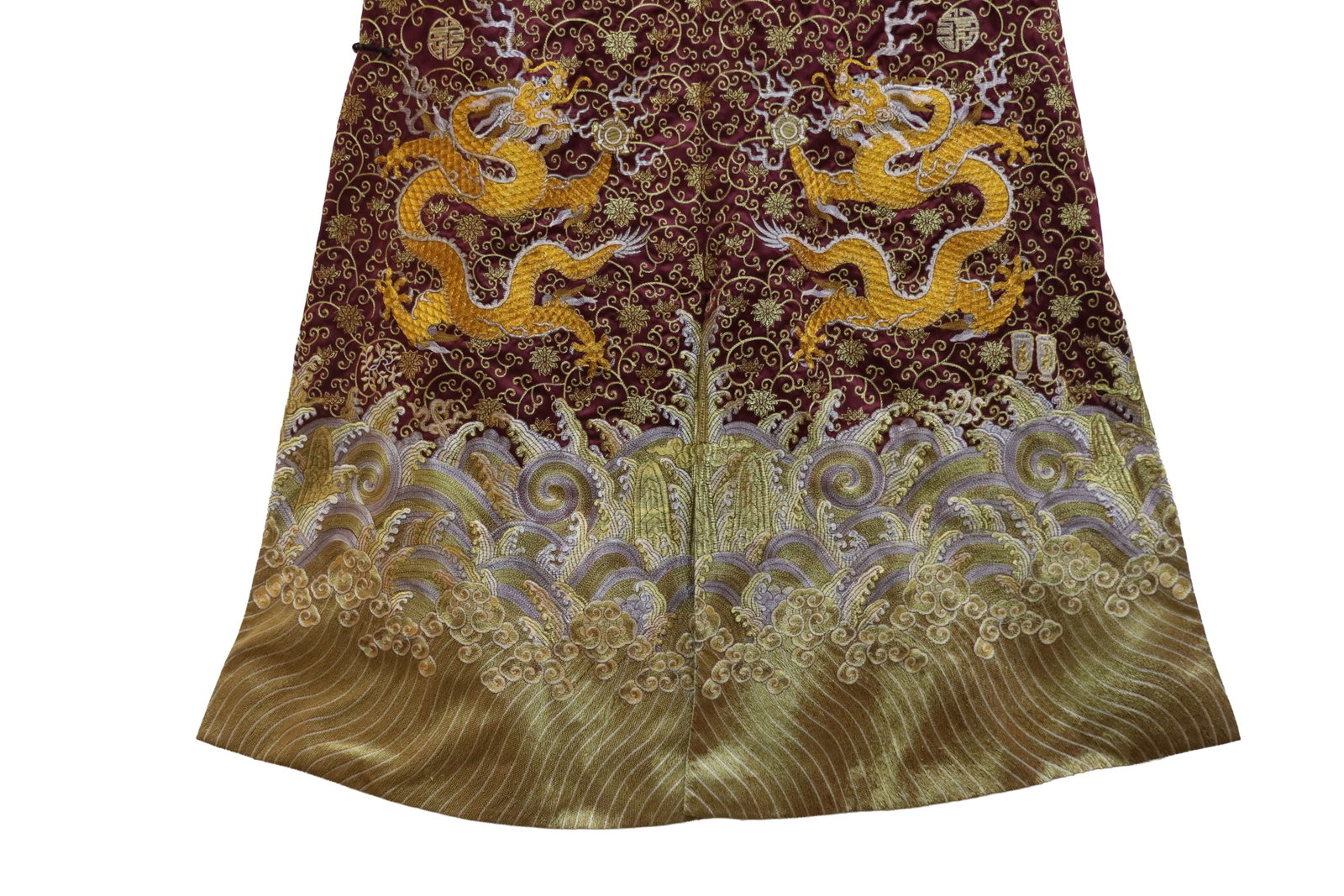 Silk Embroidery Cloud and Dragon Pattern Dragon Robe - 3