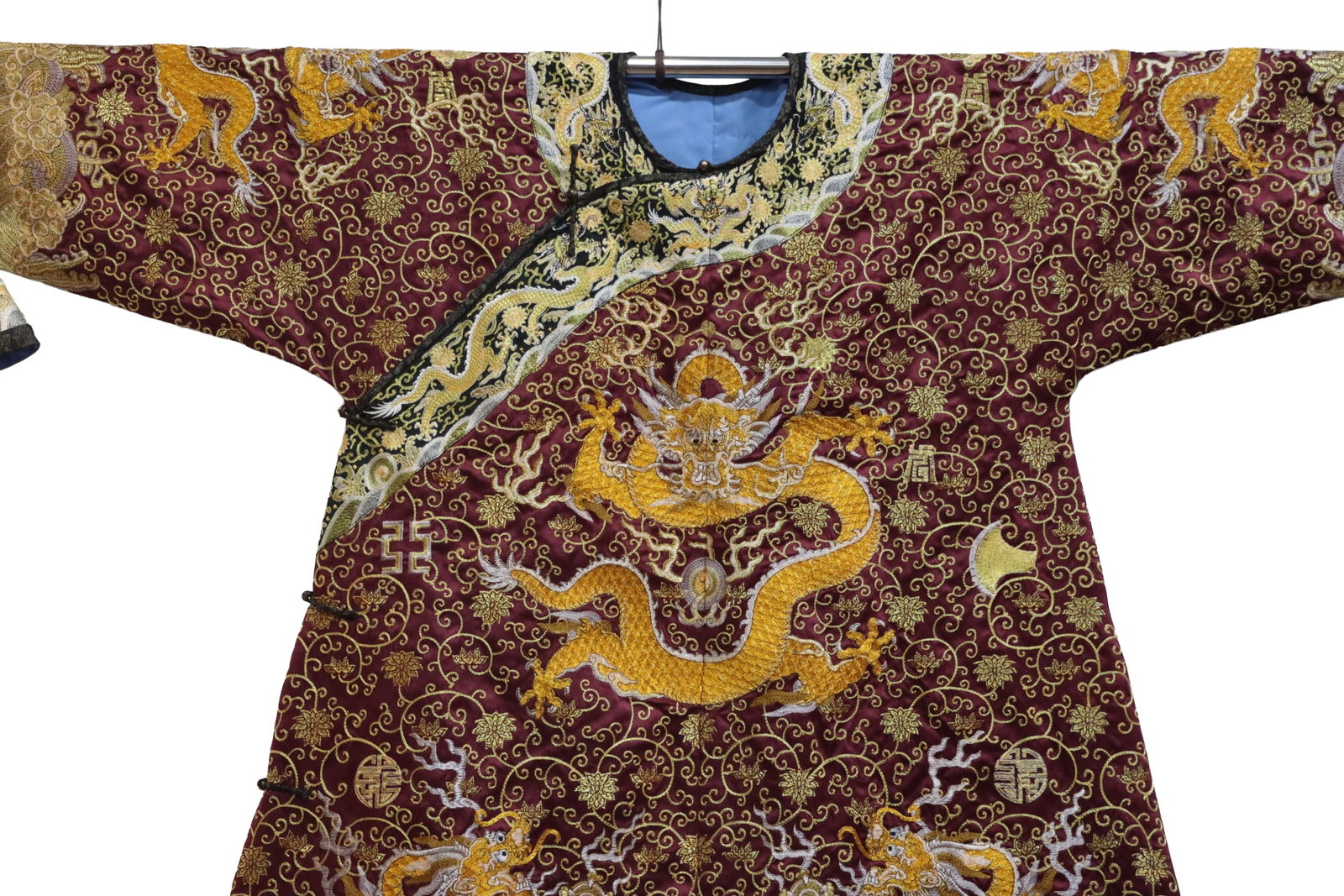 Silk Embroidery Cloud and Dragon Pattern Dragon Robe - 6