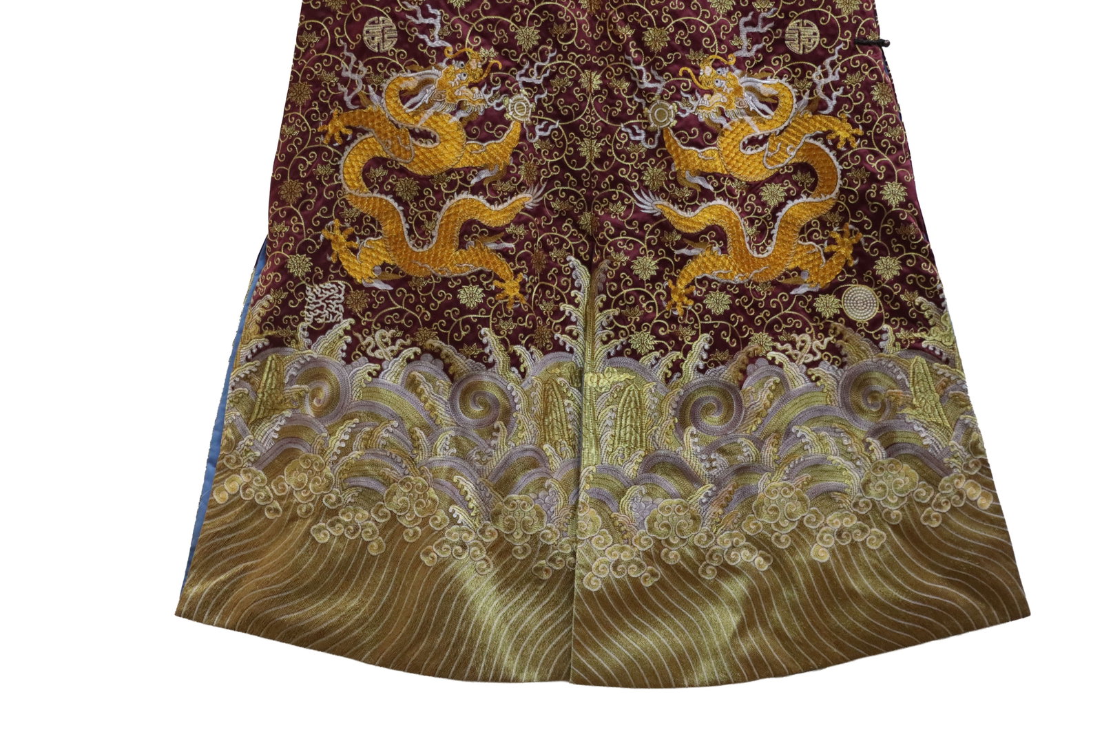 Silk Embroidery Cloud and Dragon Pattern Dragon Robe - 9