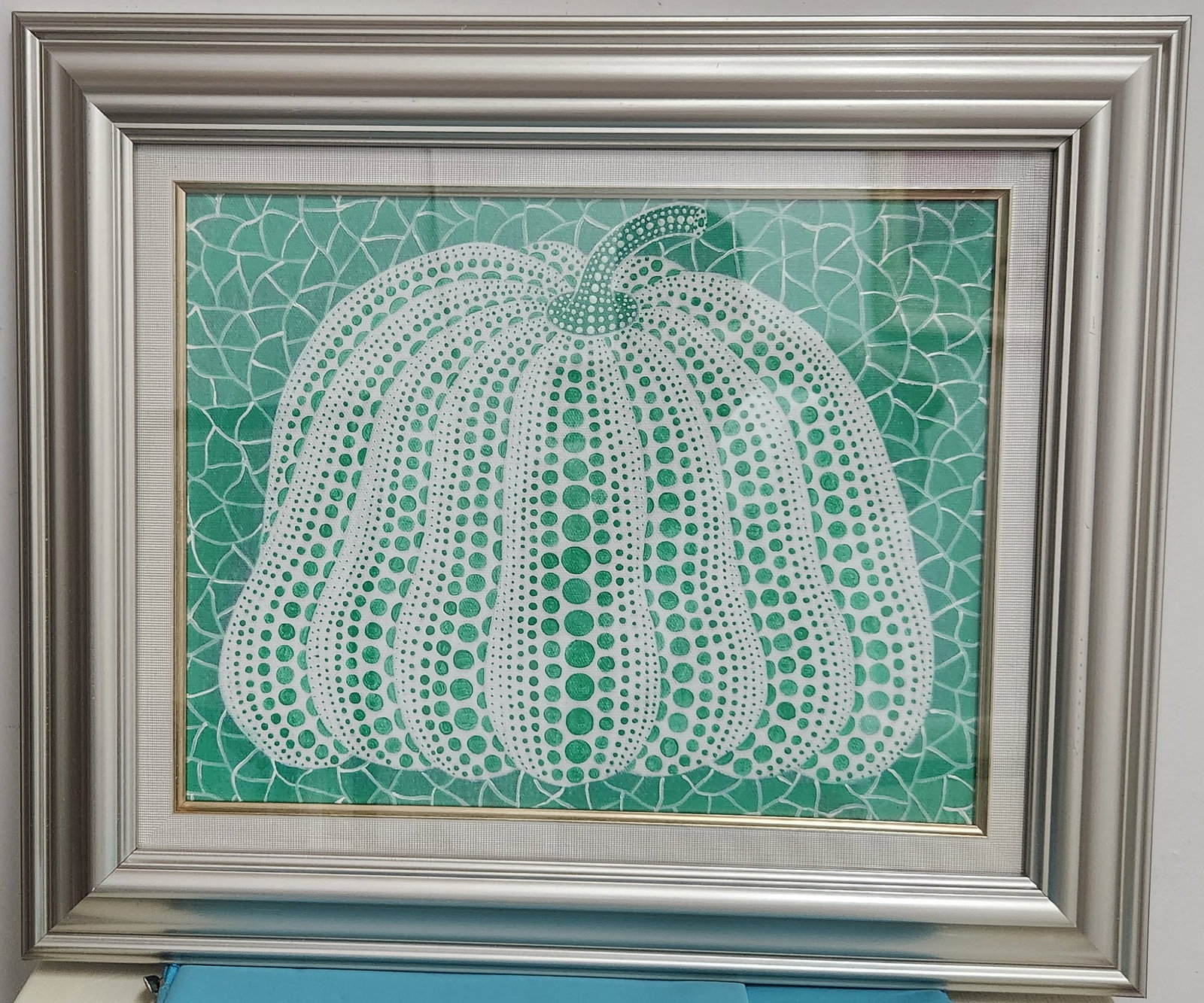 Drawing Pumpkin Oil Painting,Yayoi Kusama Mark: Drawing Pumpkin Oil Painting,Yayoi Kusama Mark (55 x 46cm)