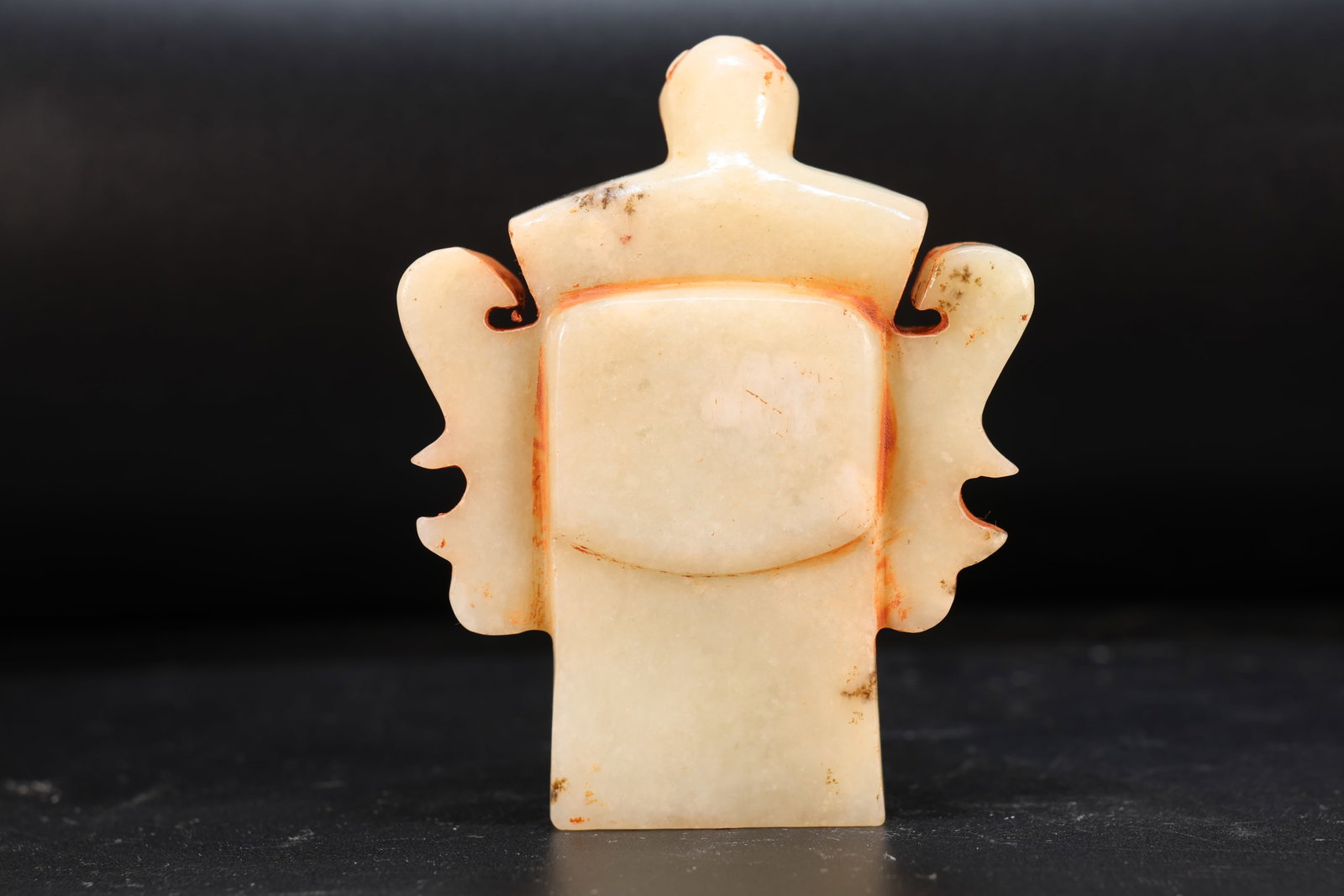 Jade Carved Character Face Pattern Bi - 4