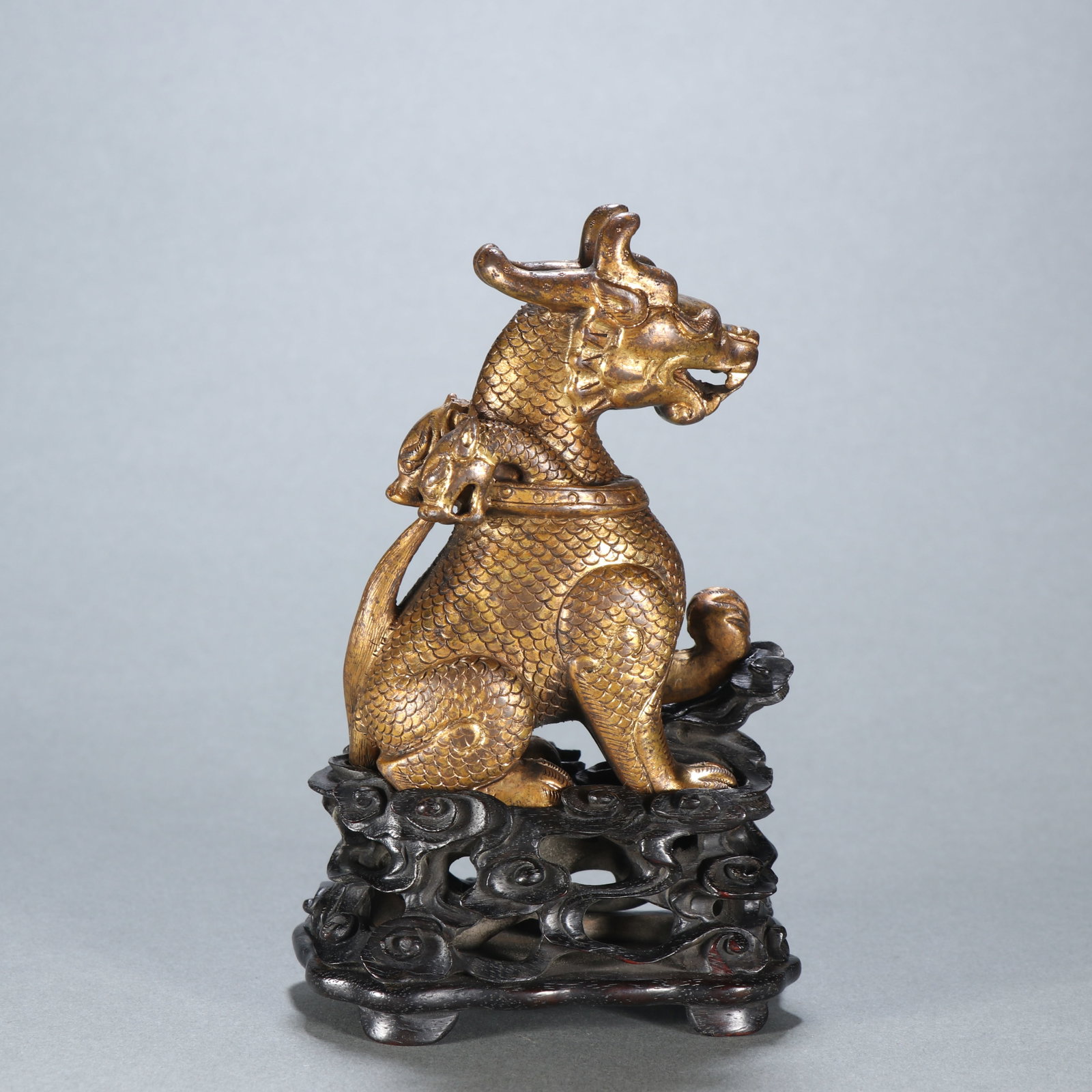 Gilt Bronze Kirin Figure (1 of 7)