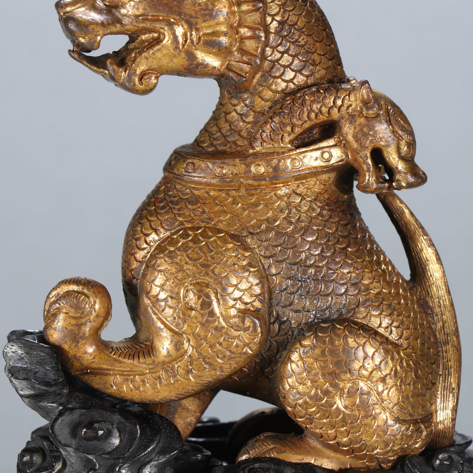 Gilt Bronze Kirin Figure - 5