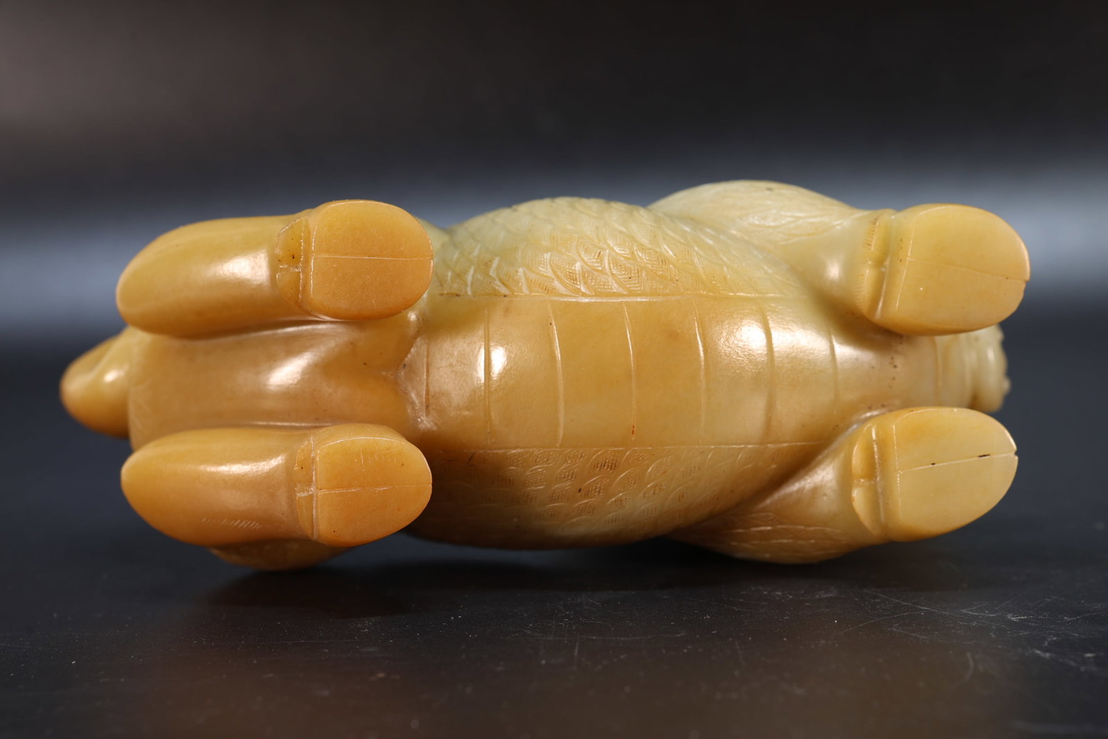 Jade Carved Kirin Shape Figure - 11