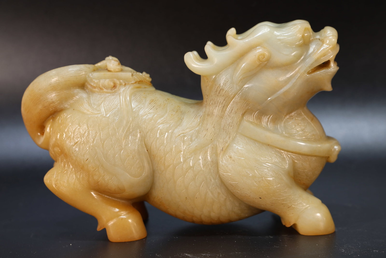Jade Carved Kirin Shape Figure (1 of 11)
