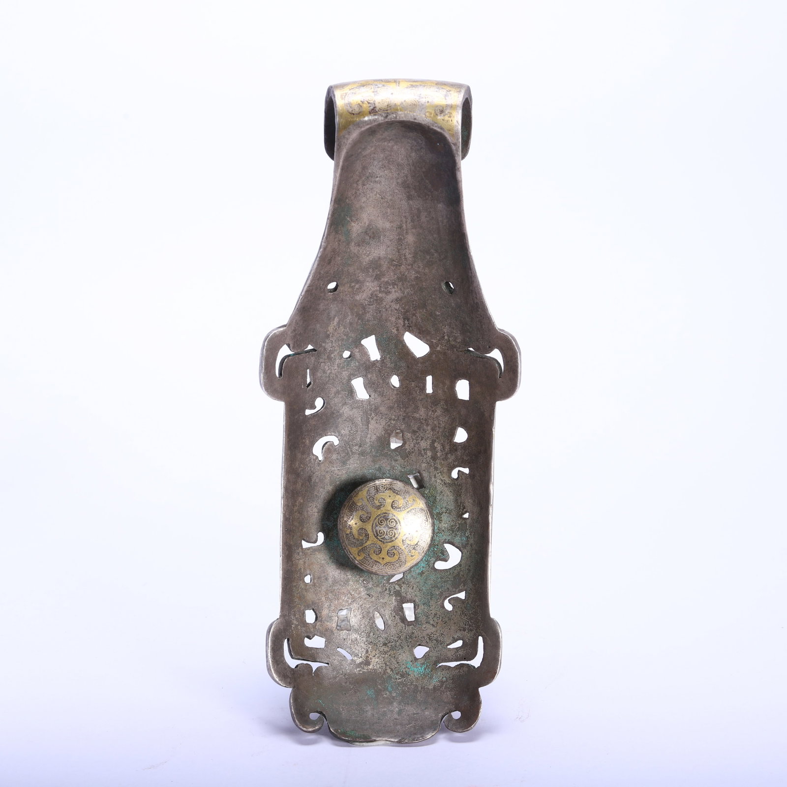 A BRONZE CHILONG BELTHOOK - 5