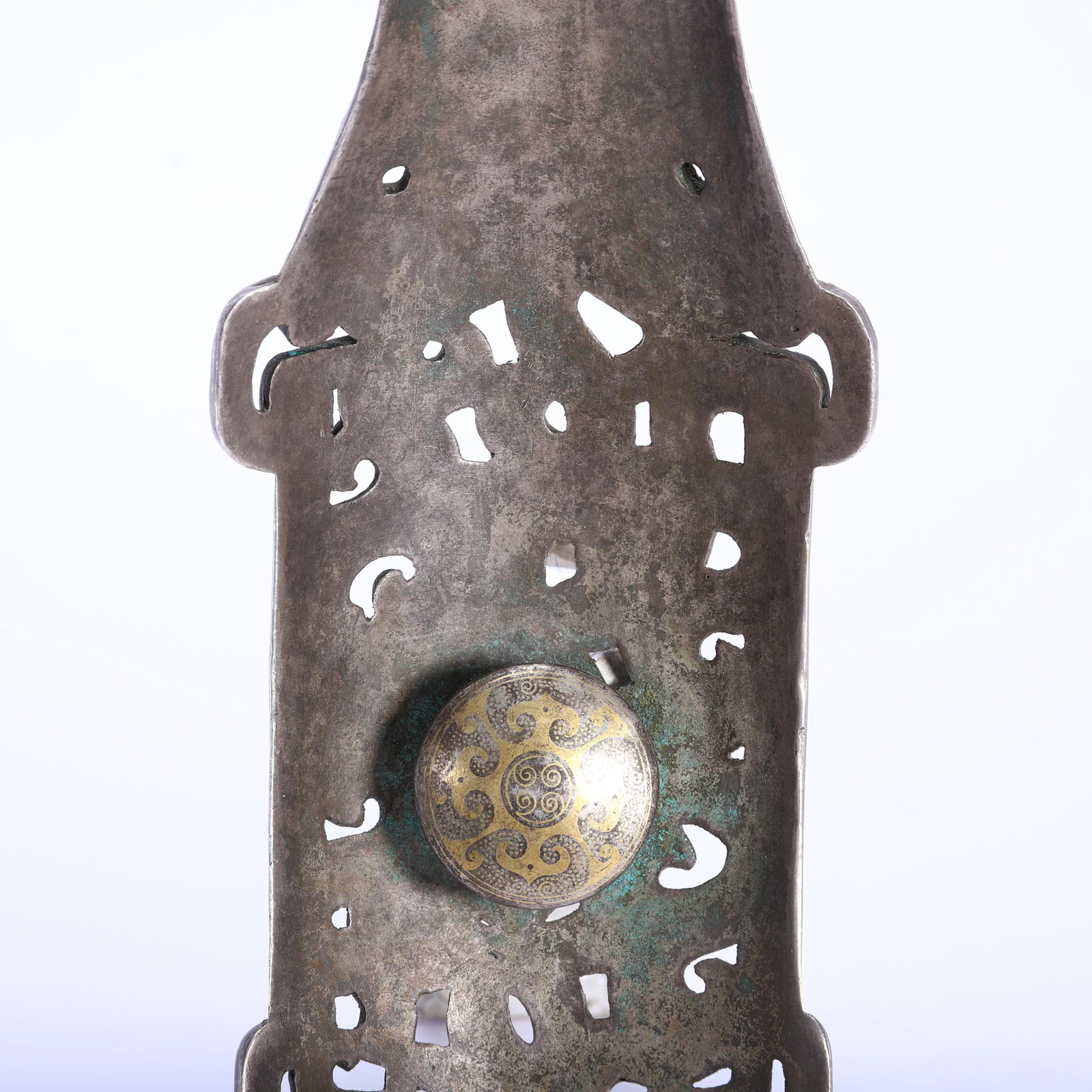 A BRONZE CHILONG BELTHOOK - 7
