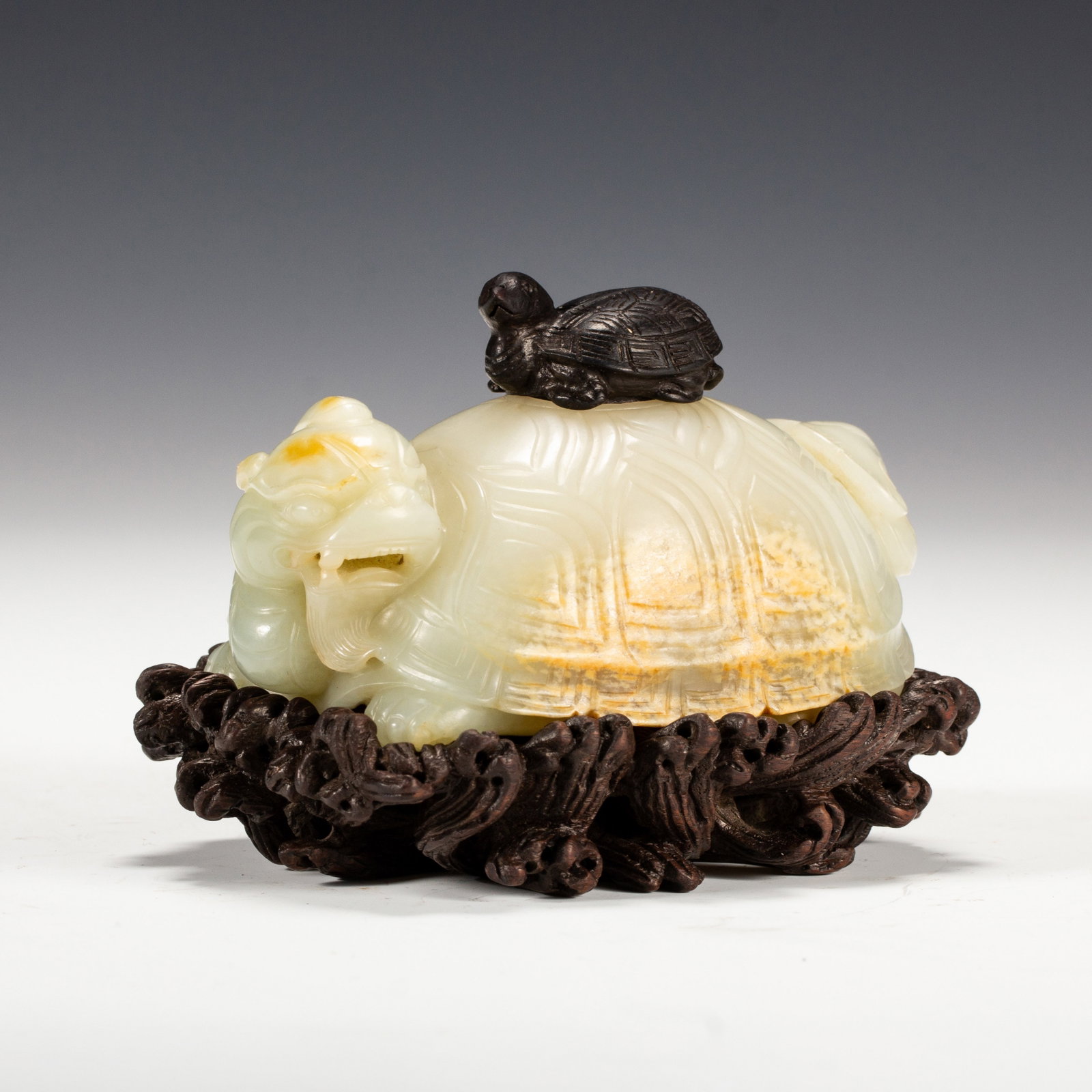 A CHINESE WHITE JADE XUANWU WATER COUPE (1 of 11)
