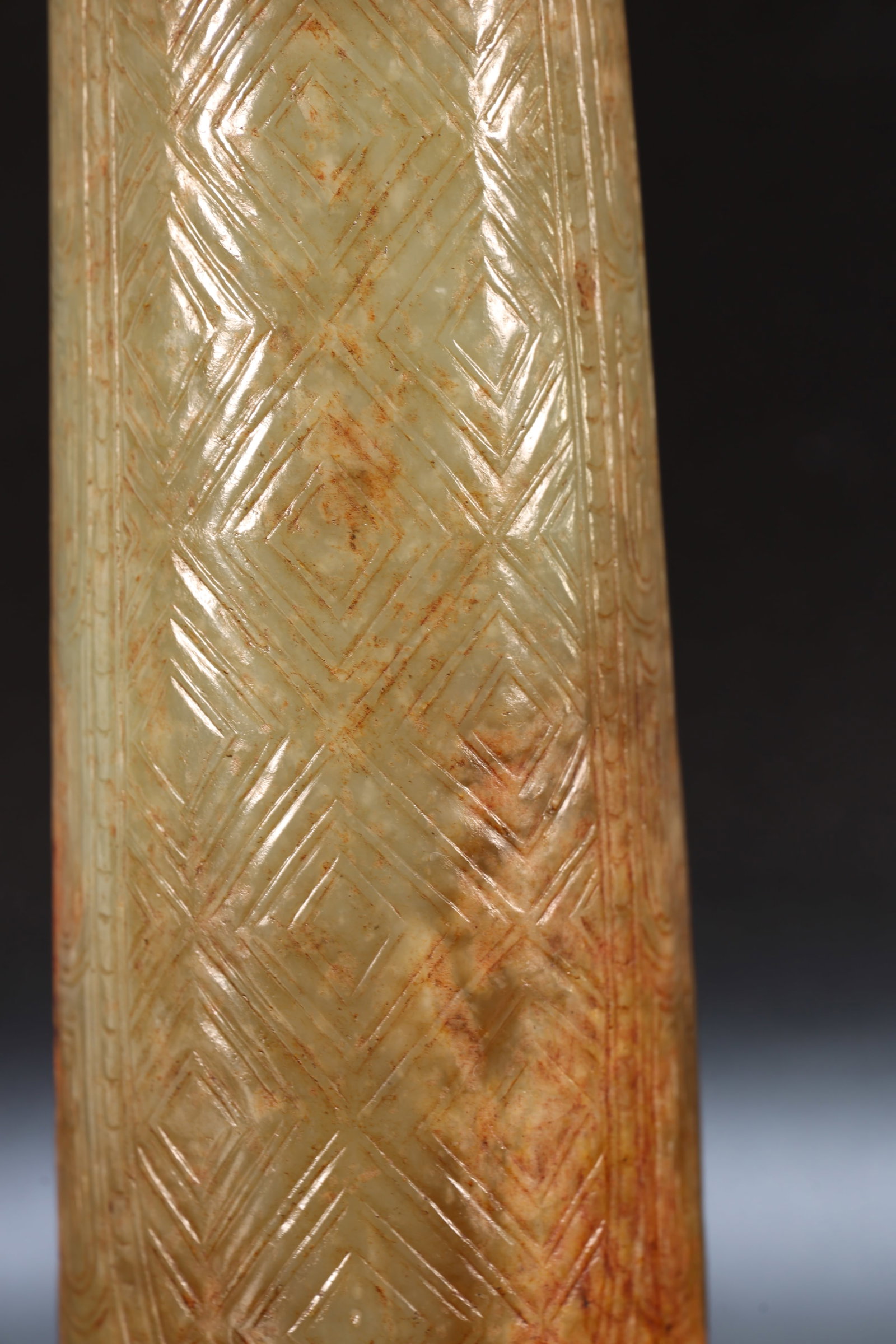 Jade Carved Beast Face Pattern Character Shape Figure - 10