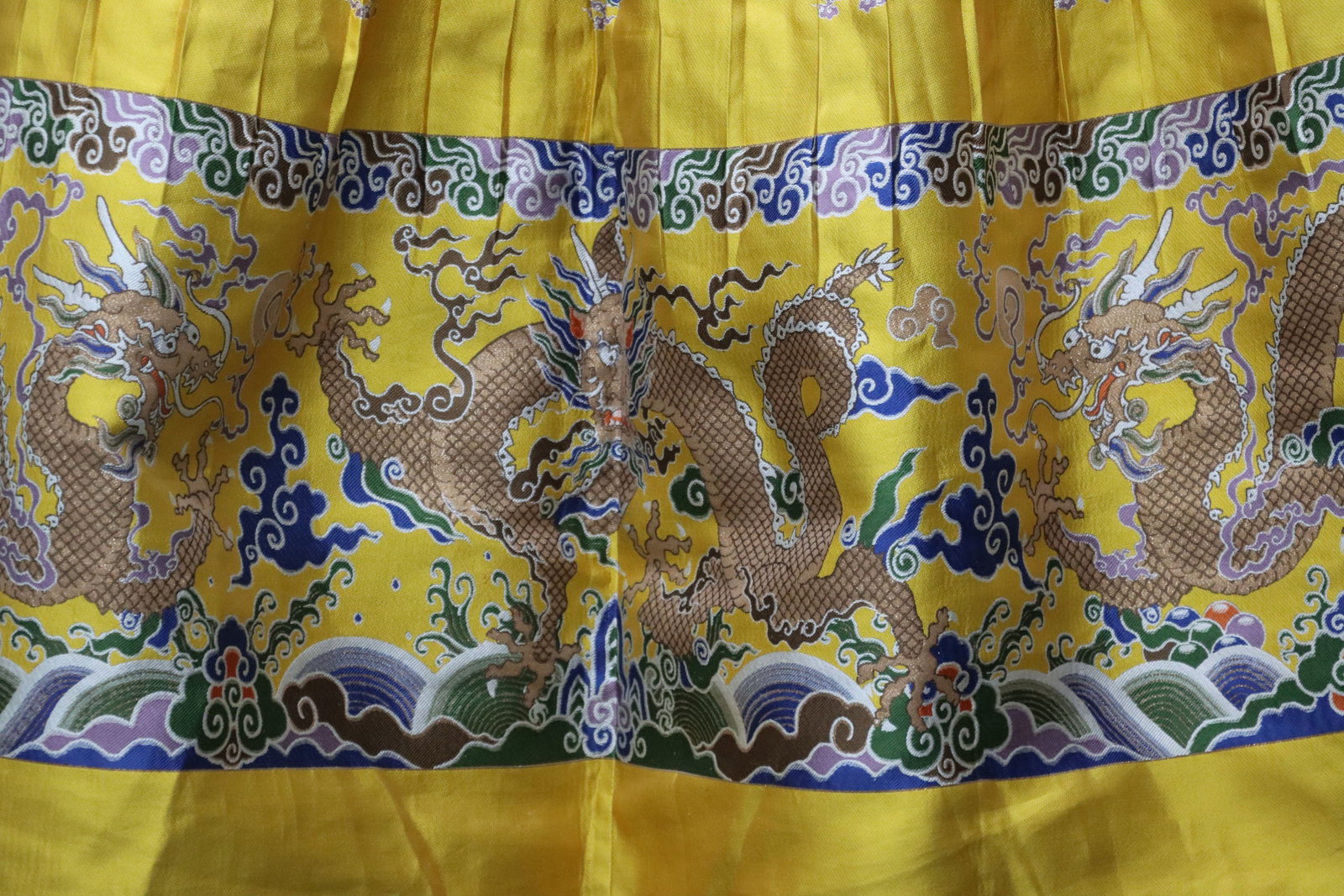 Silk Embroidery Cloud and Dragon Pattern Dragon Robe - 13