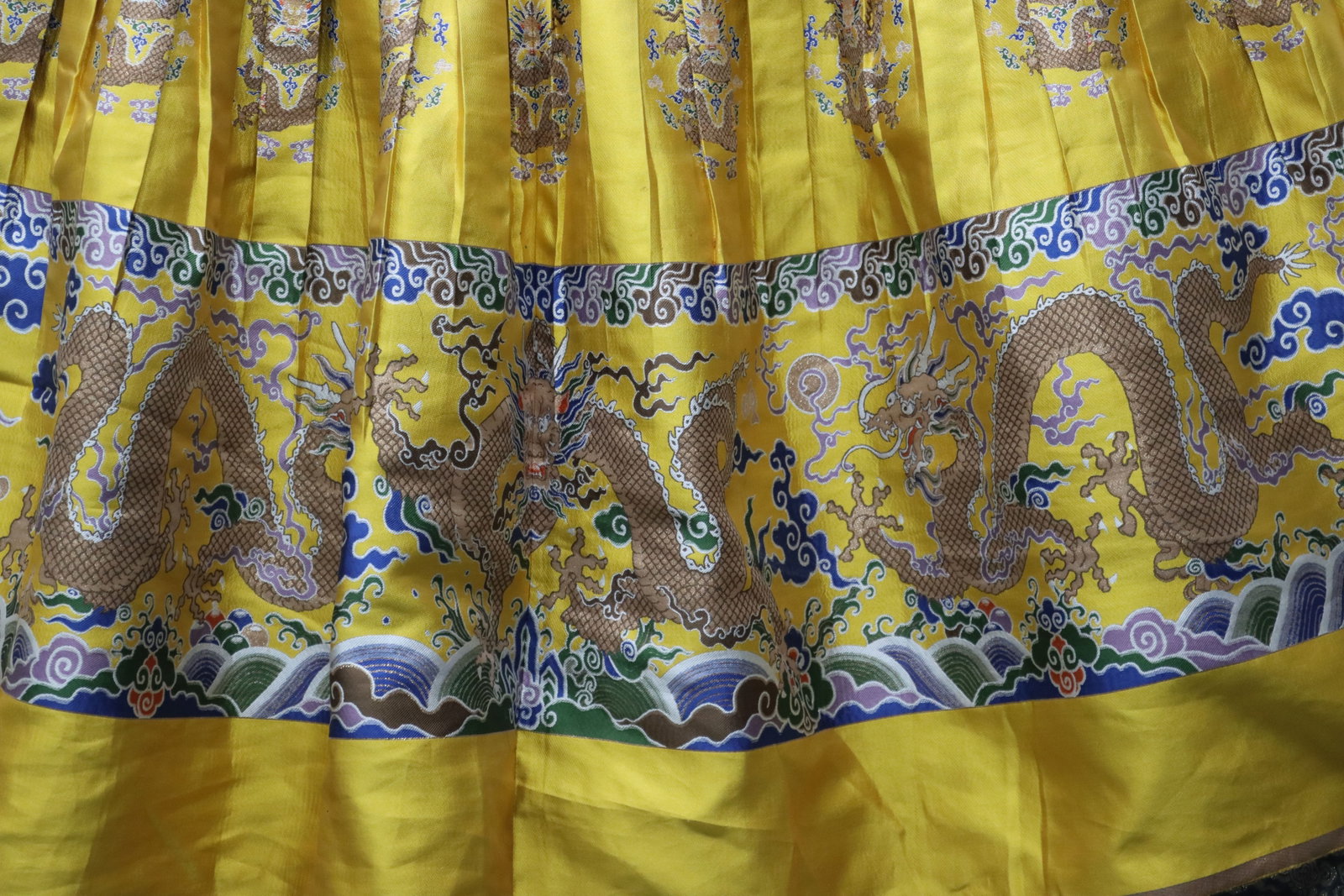 Silk Embroidery Cloud and Dragon Pattern Dragon Robe - 6