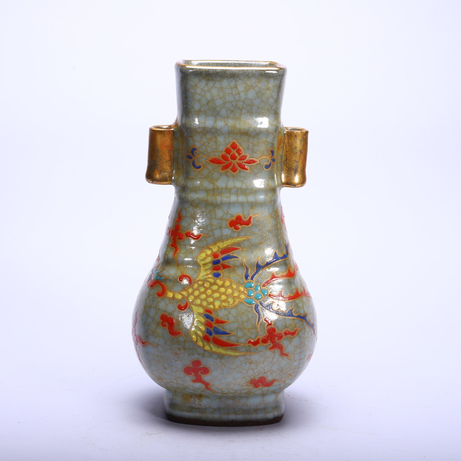A CHINESE GUAN WARE DRAGON PATTERN ARROW VASE - 7
