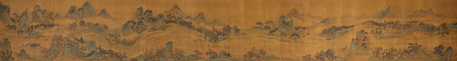 Chinese Drawing Landscape Hand Scroll,Wang Hui Mark - 10