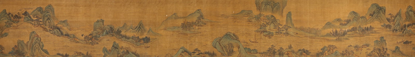 Chinese Drawing Landscape Hand Scroll,Wang Hui Mark - 14