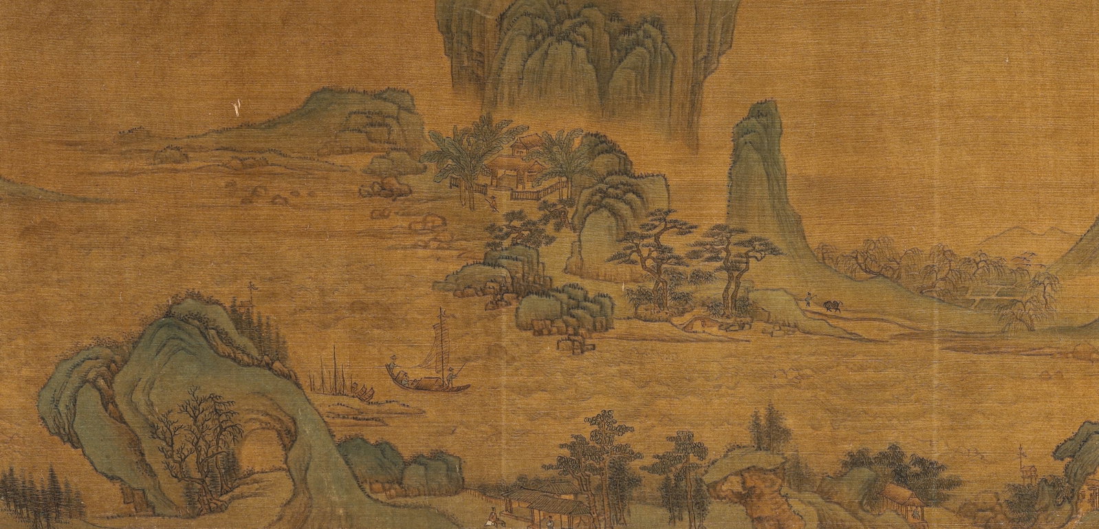 Chinese Drawing Landscape Hand Scroll,Wang Hui Mark - 15