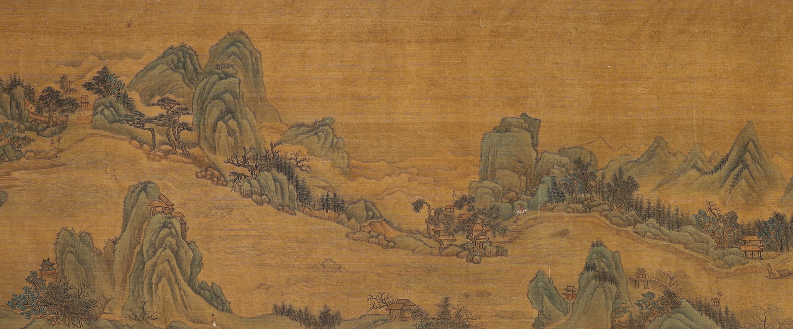 Chinese Drawing Landscape Hand Scroll,Wang Hui Mark - 16