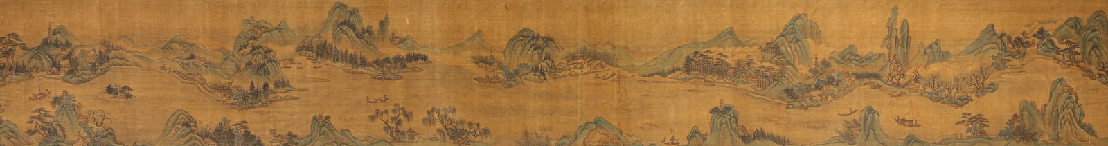 Chinese Drawing Landscape Hand Scroll,Wang Hui Mark - 17