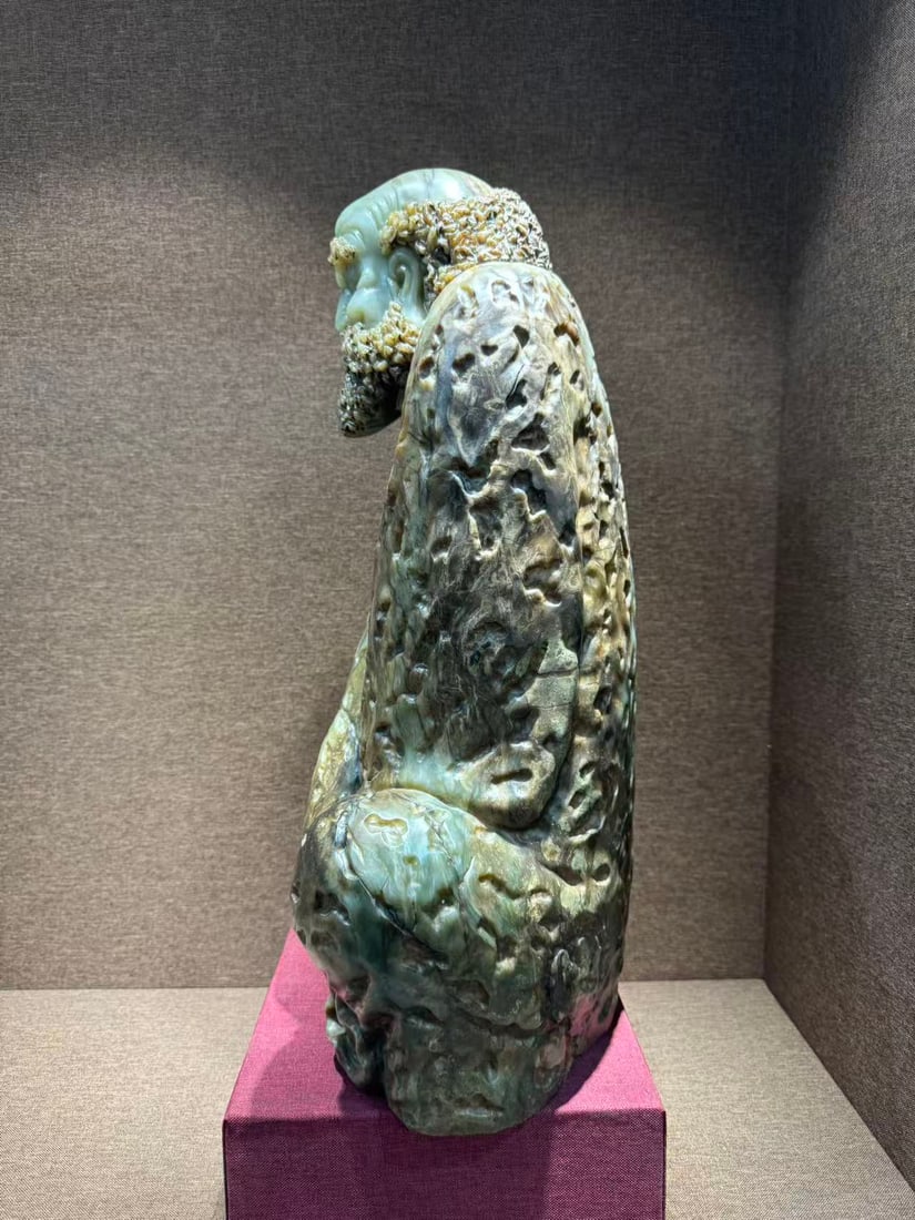 Jade Arhat Figure - 9