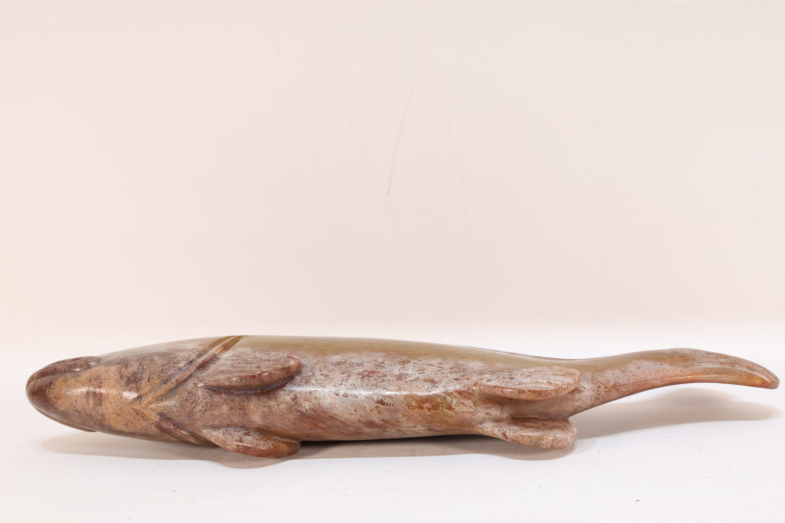 Jade Carved Fish Shape Figure - 10
