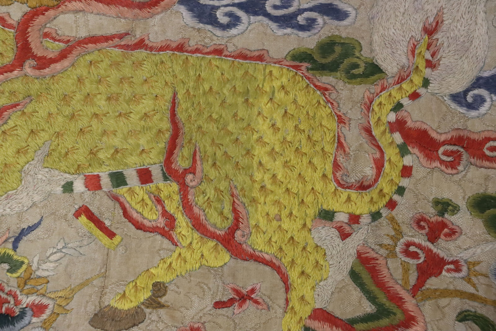 Silk Embroidery Kirin Pattern Buzi - 6