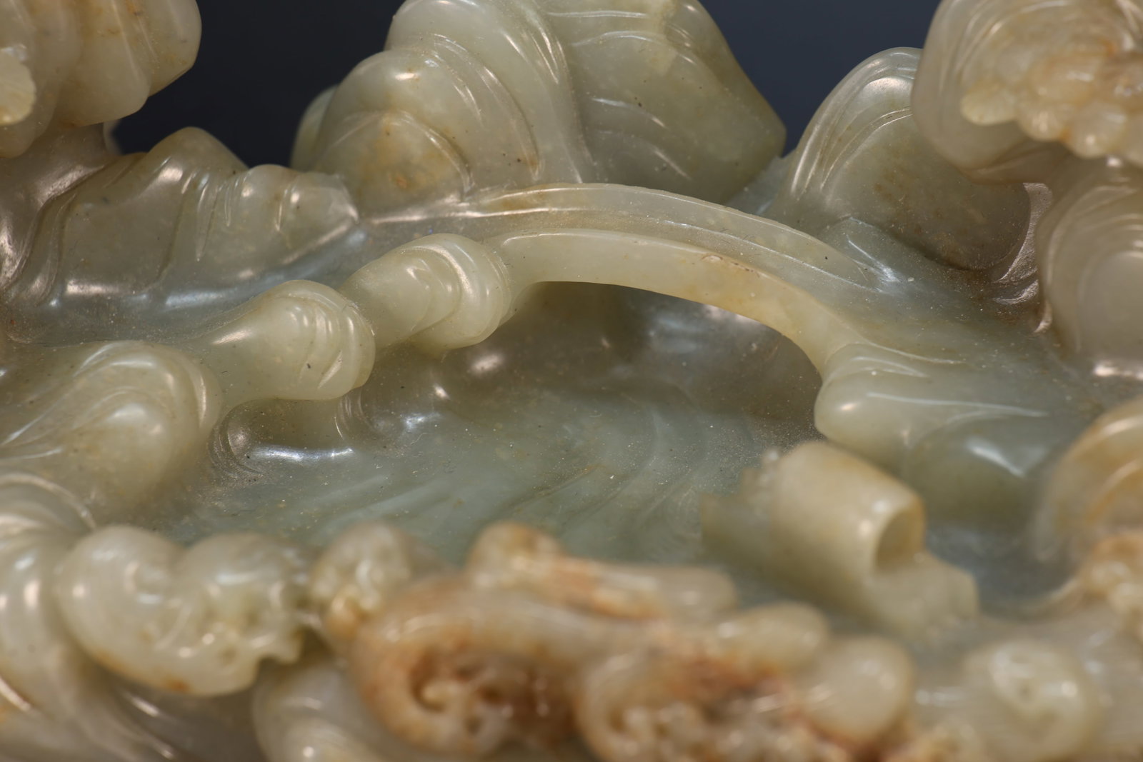 Jade Carved Landscape Shape Figure - 3