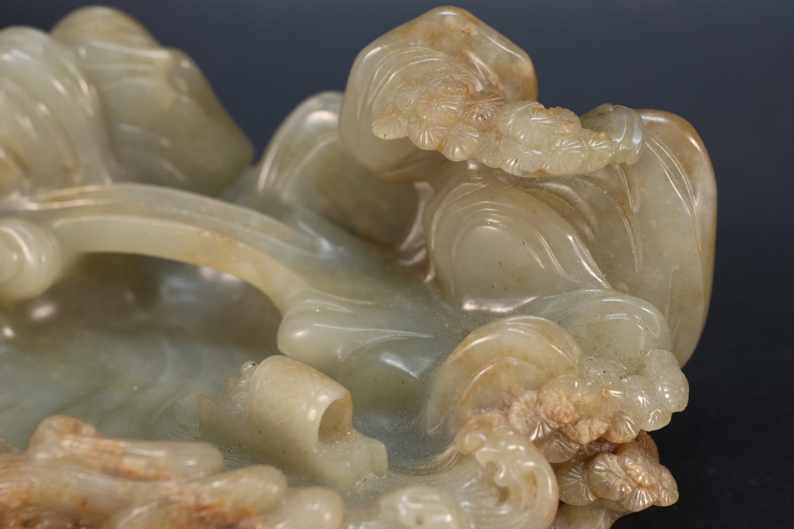 Jade Carved Landscape Shape Figure - 4