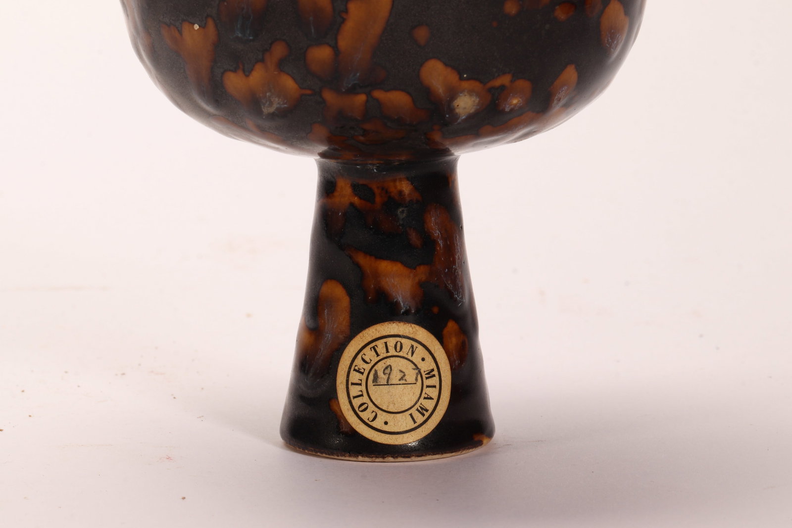 A CHINESE JIZHOU TORTOISE-SHELL STEM CUP - 4