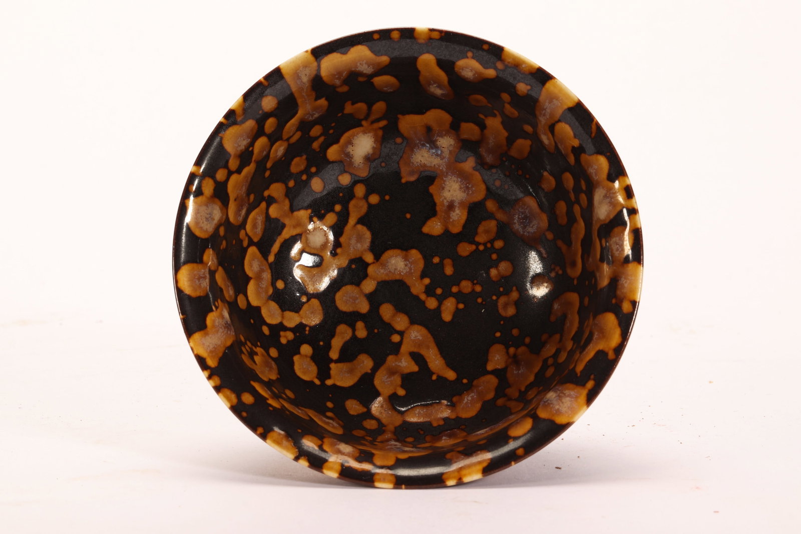 A CHINESE JIZHOU TORTOISE-SHELL STEM CUP - 8