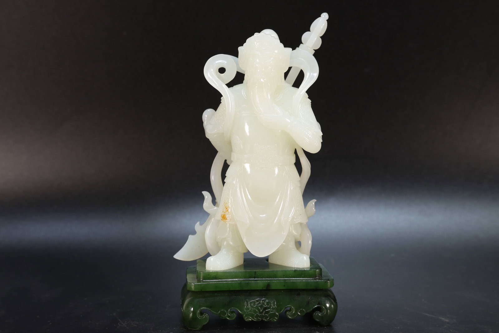 Jade GuanYu Figure and Jasper Jade Base (1 of 10)