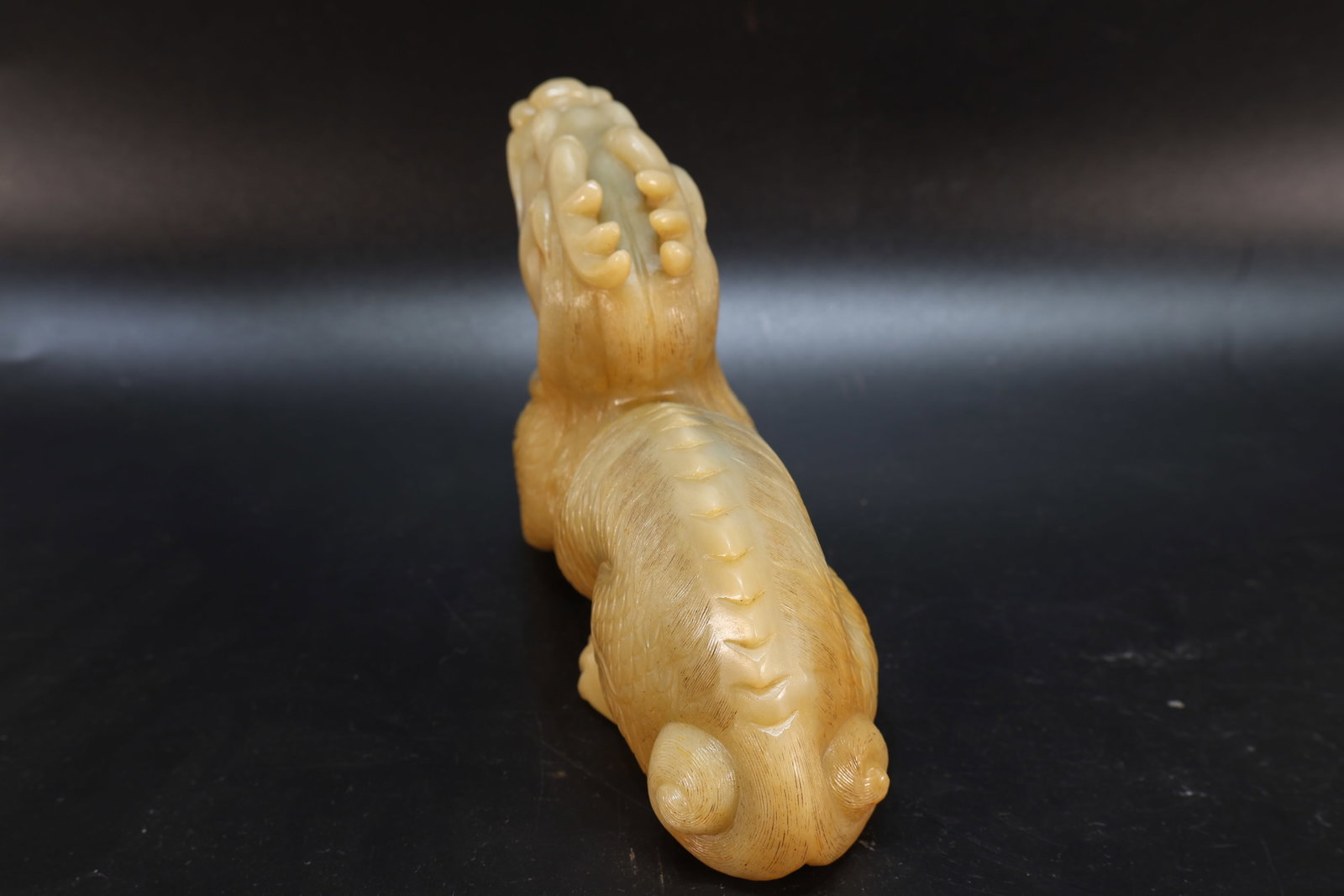 Jade Carved Kirin Shape Figure - 10