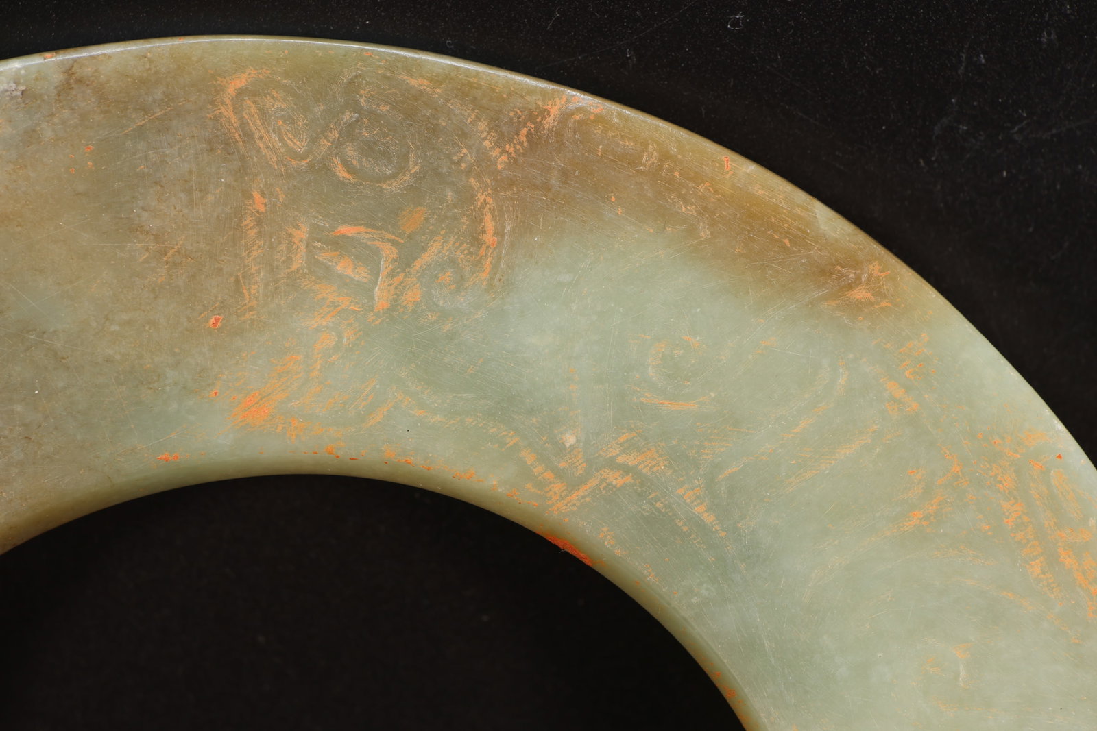 Jade Carved Bird Pattern Bi - 2