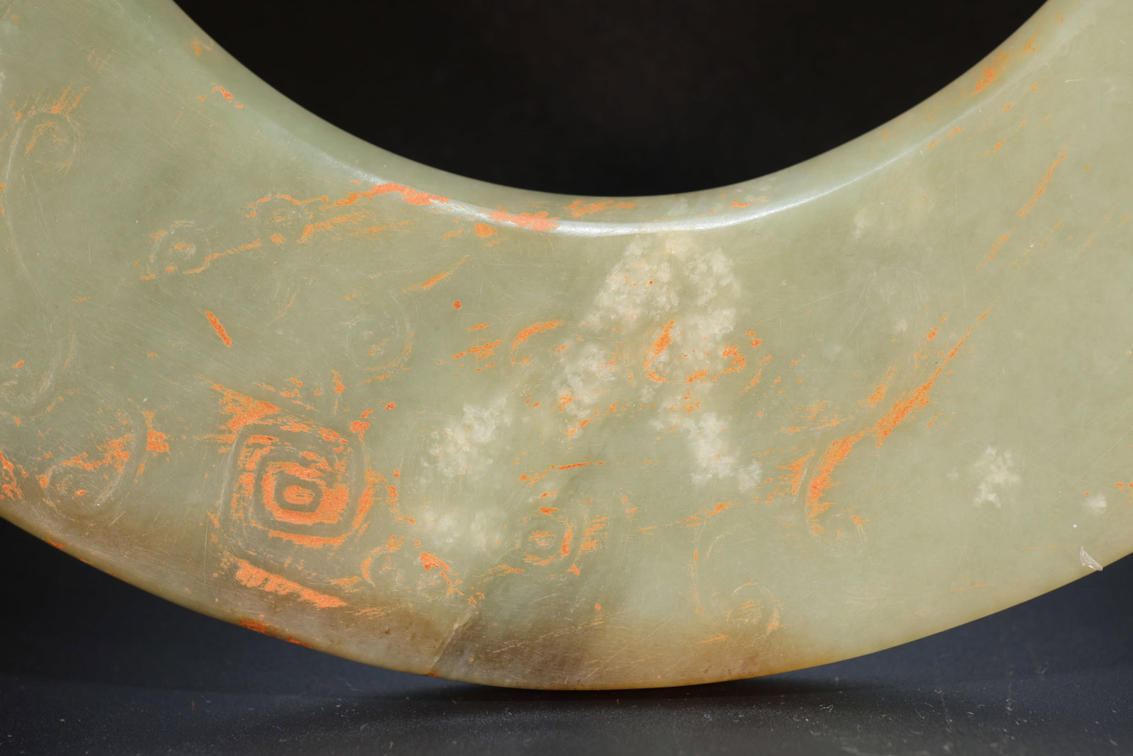 Jade Carved Bird Pattern Bi - 3