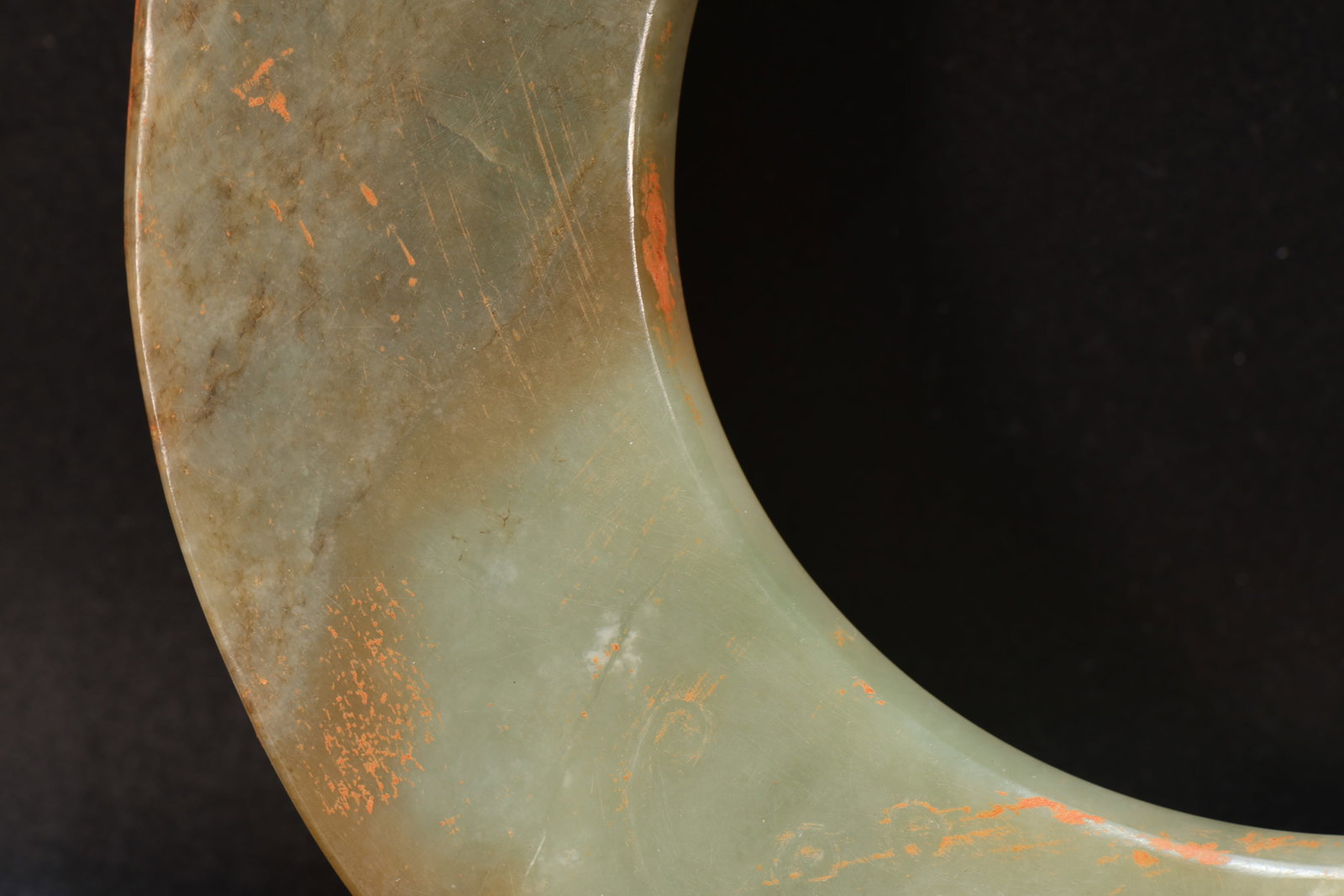 Jade Carved Bird Pattern Bi - 5