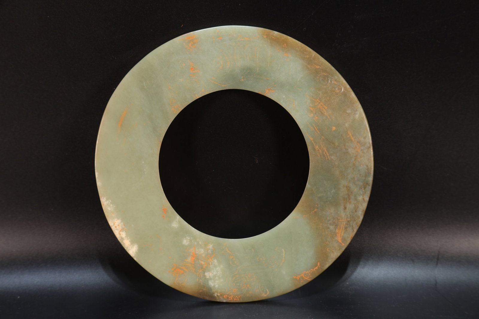 Jade Carved Bird Pattern Bi - 6