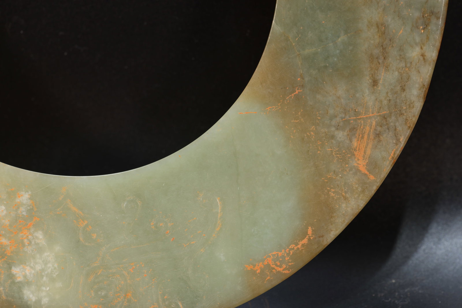 Jade Carved Bird Pattern Bi - 8