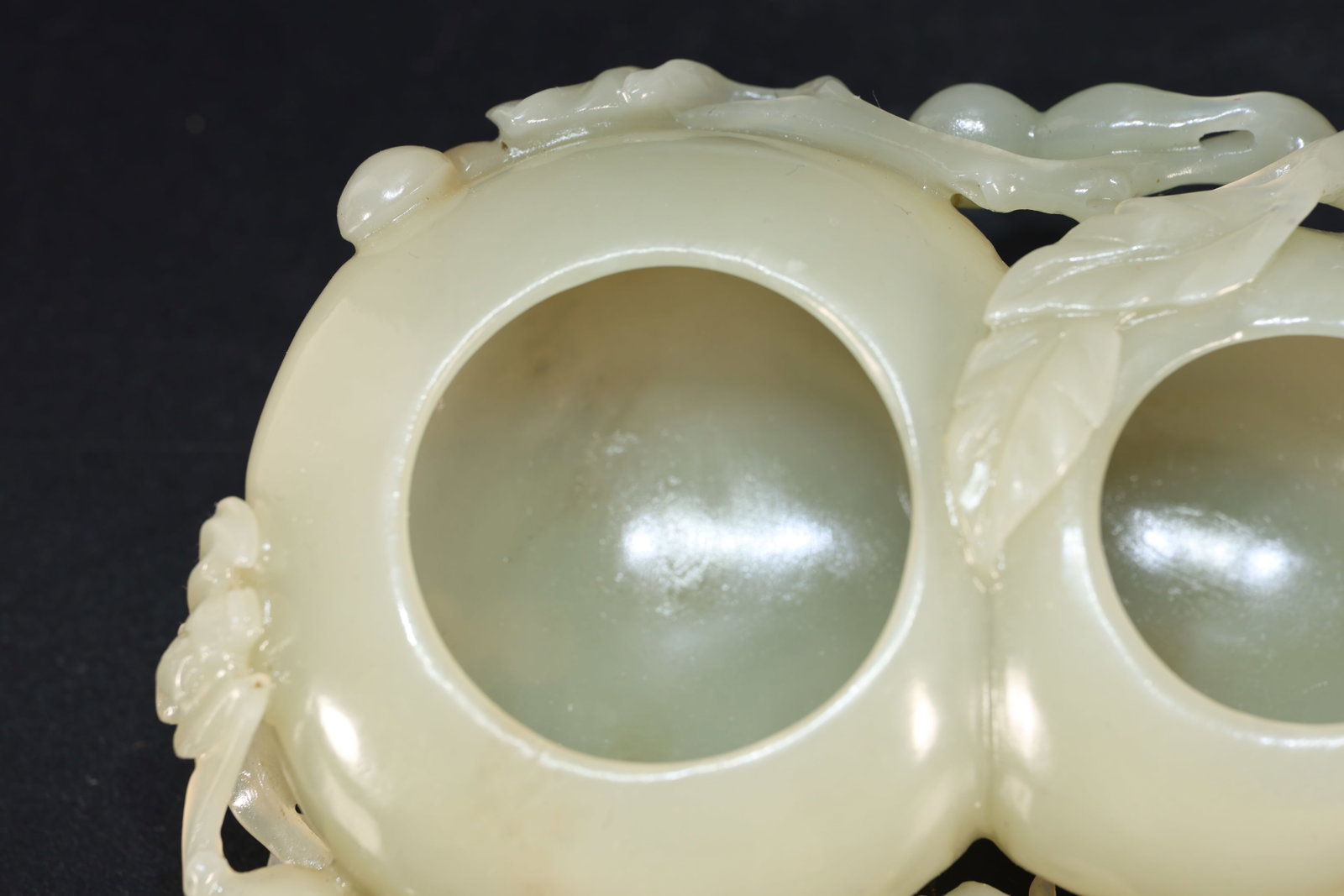 Jade Carved Gourd Shape Washer - 2