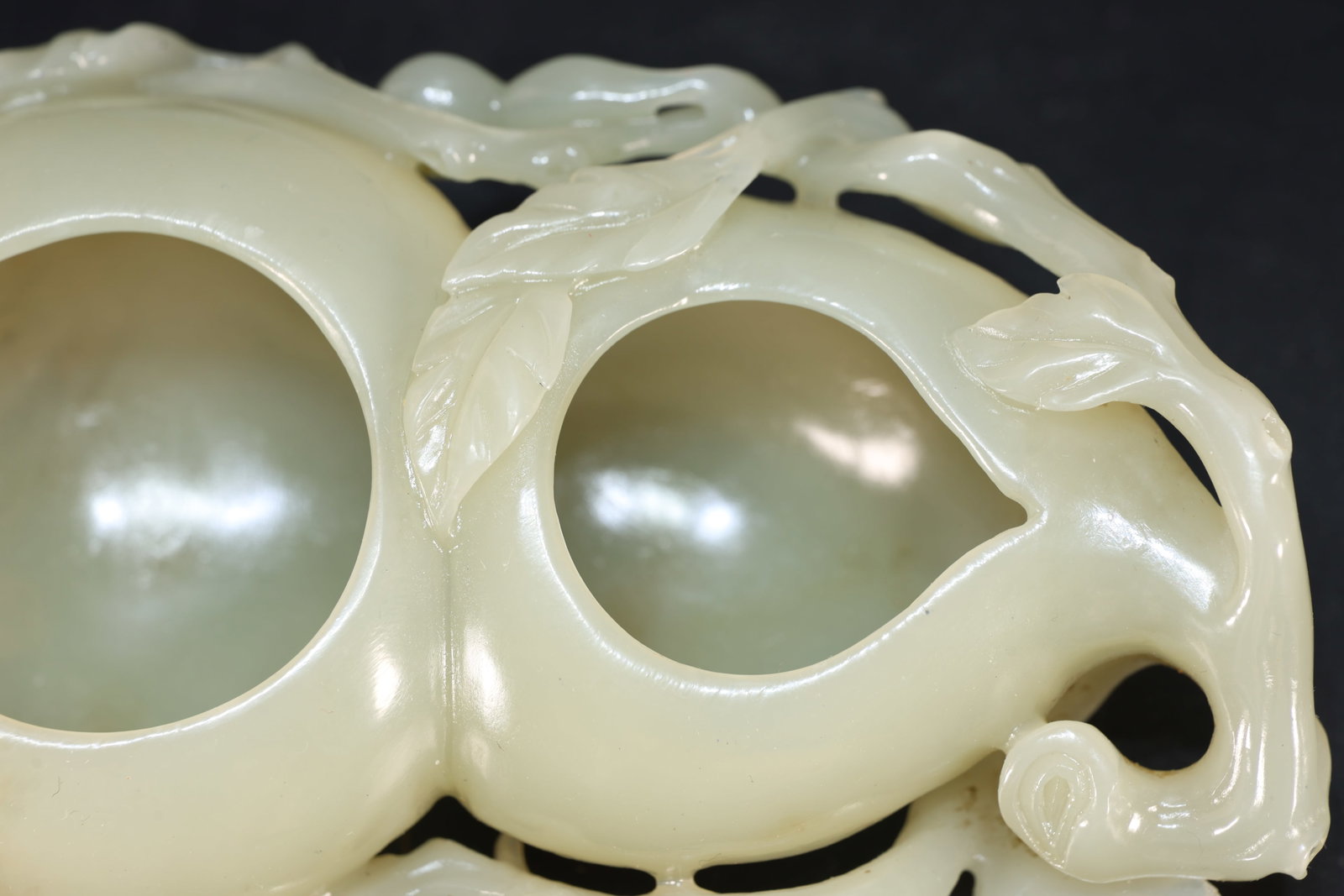 Jade Carved Gourd Shape Washer - 3