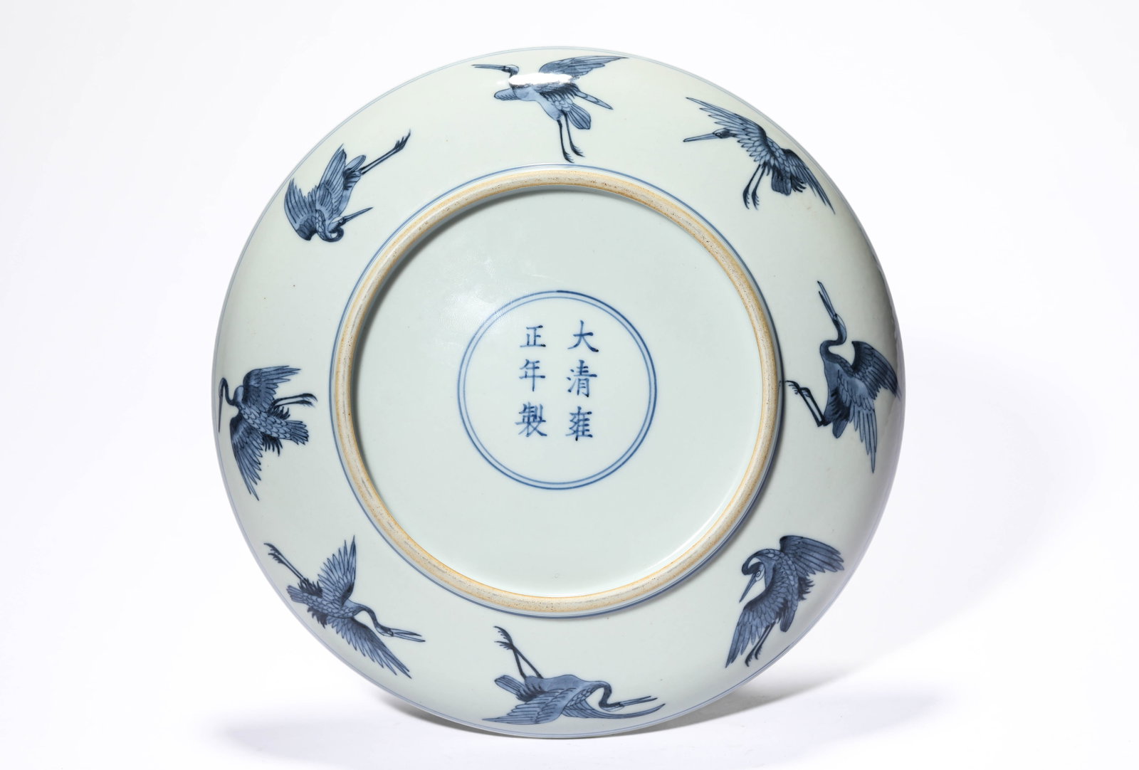 A DOUCAI 'BAT AND SHOU' DISH - 3