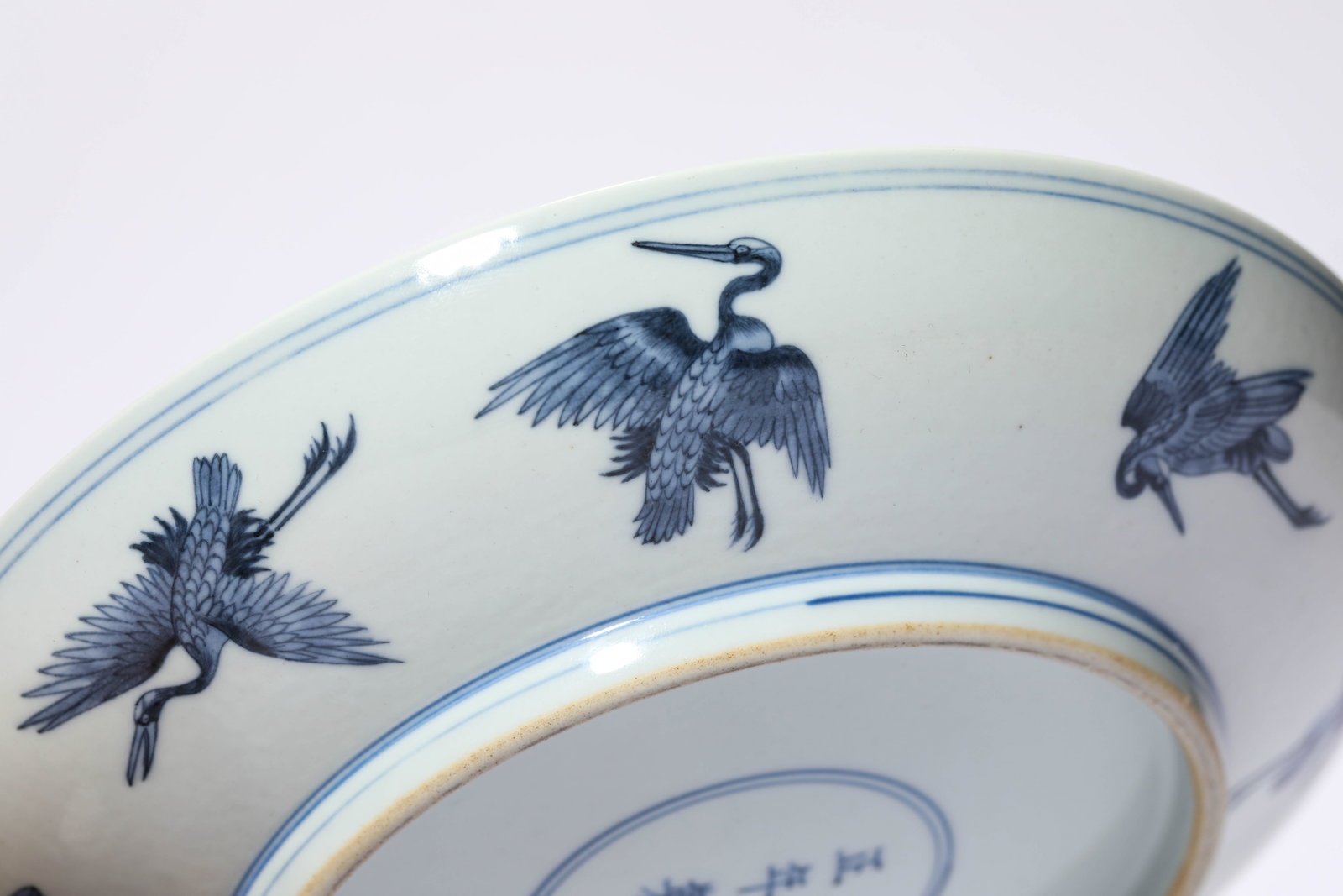 A DOUCAI 'BAT AND SHOU' DISH - 5