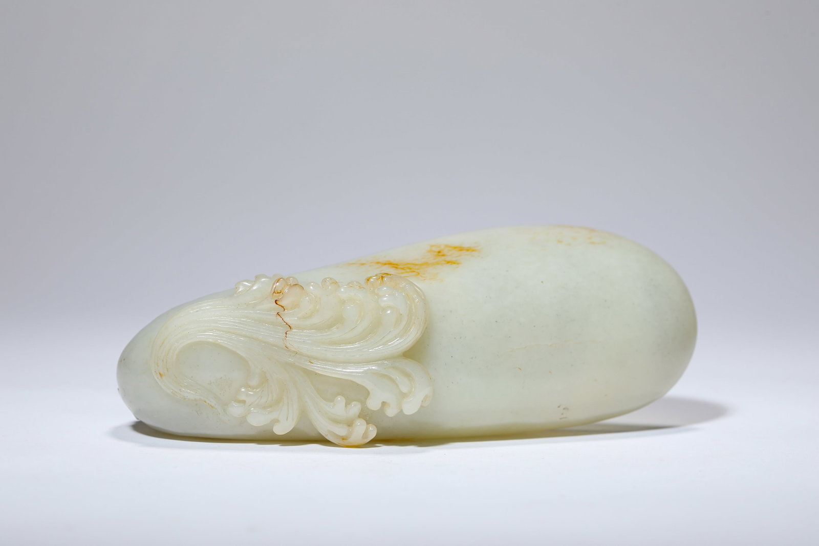 A JADE 'CARVED DRAGON-HEAD' CUP - 5