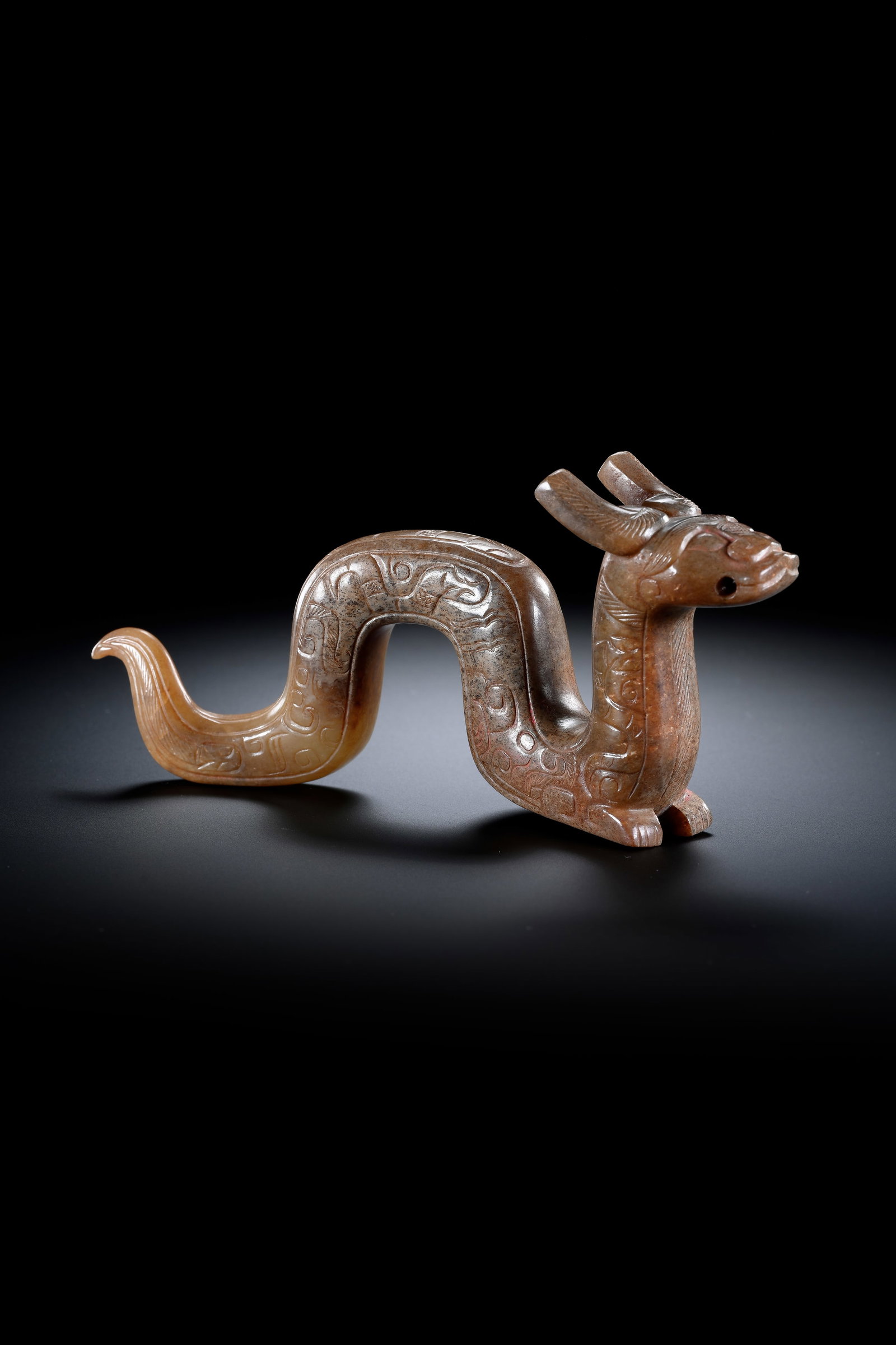 A JADE 'AUSPICIOUS BEAST' - 2