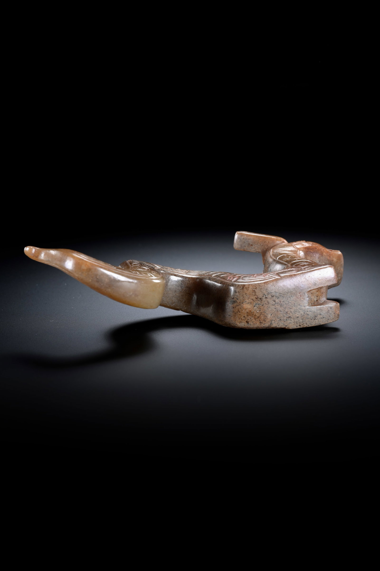 A JADE 'AUSPICIOUS BEAST' - 4
