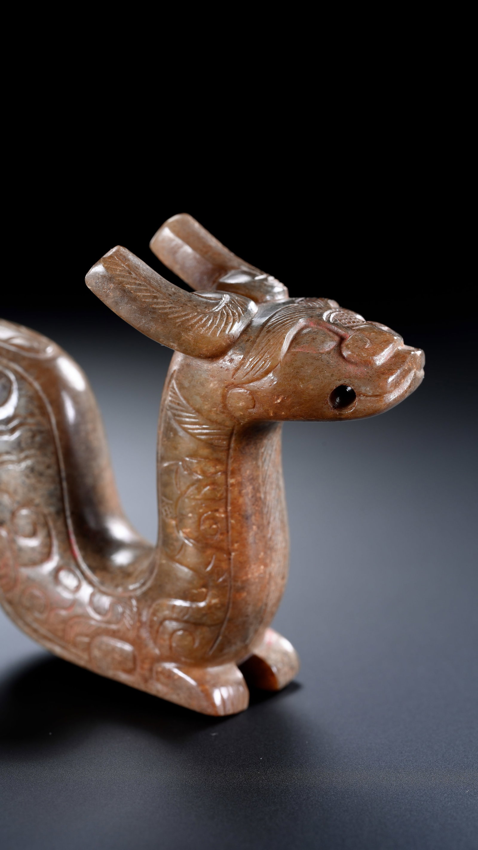 A JADE 'AUSPICIOUS BEAST' - 5