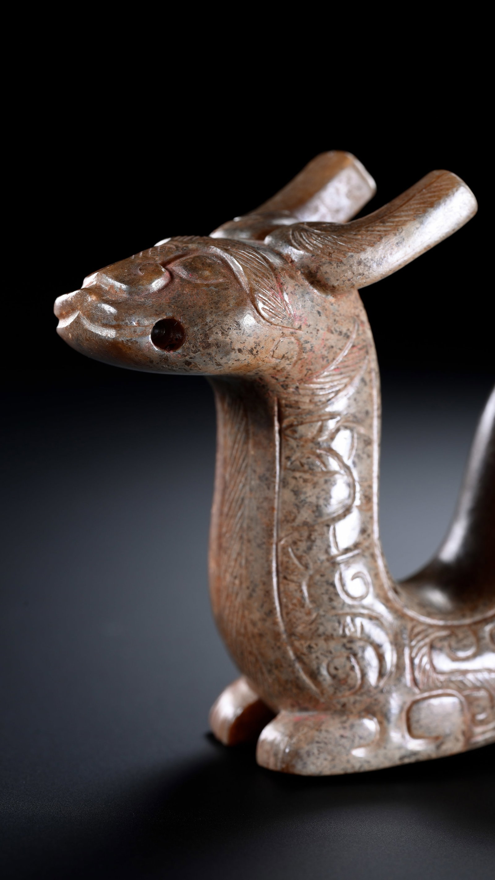 A JADE 'AUSPICIOUS BEAST' - 7