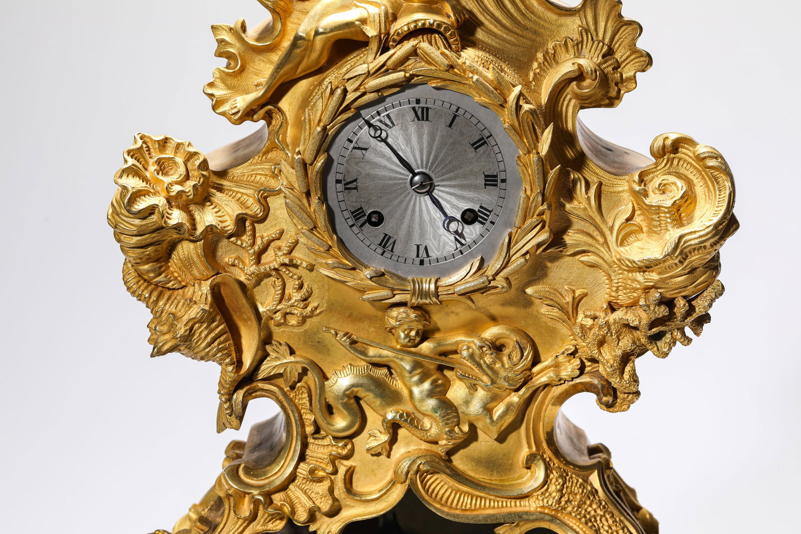 A GILT-BRONZE AUTOMATON CLOCK - 2