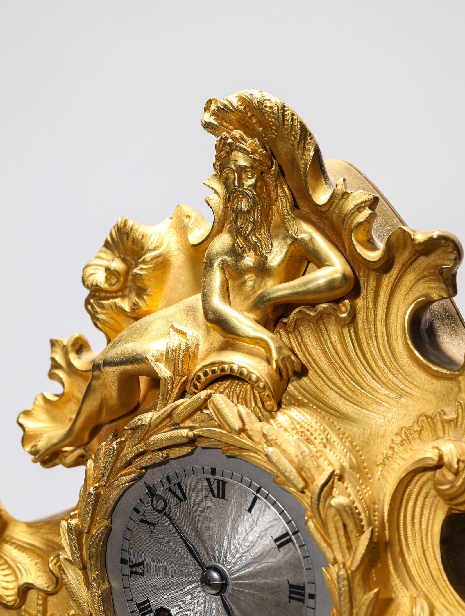 A GILT-BRONZE AUTOMATON CLOCK - 4
