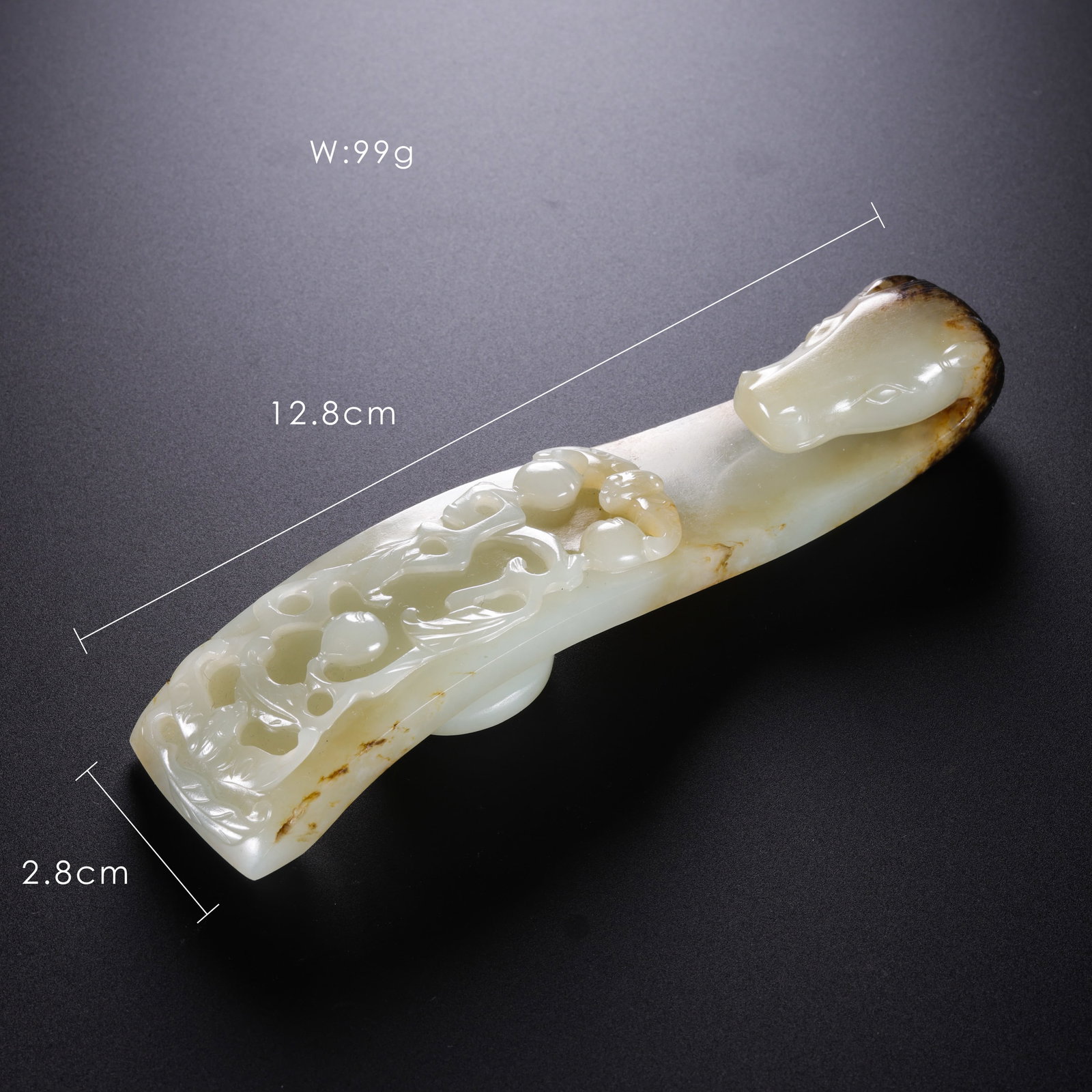 A JADE BELT HOOK - 4