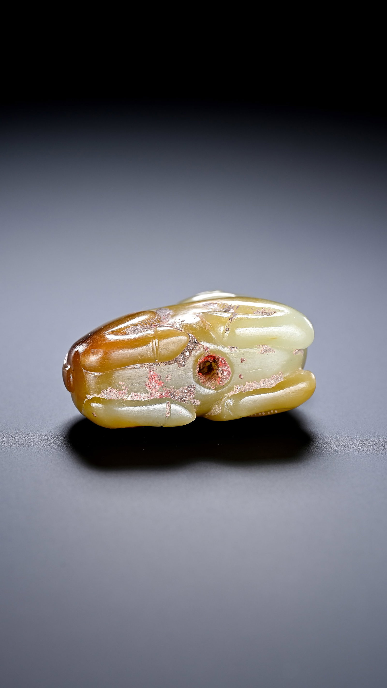 A JADE 'AUSPICIOUS BEAST' - 6