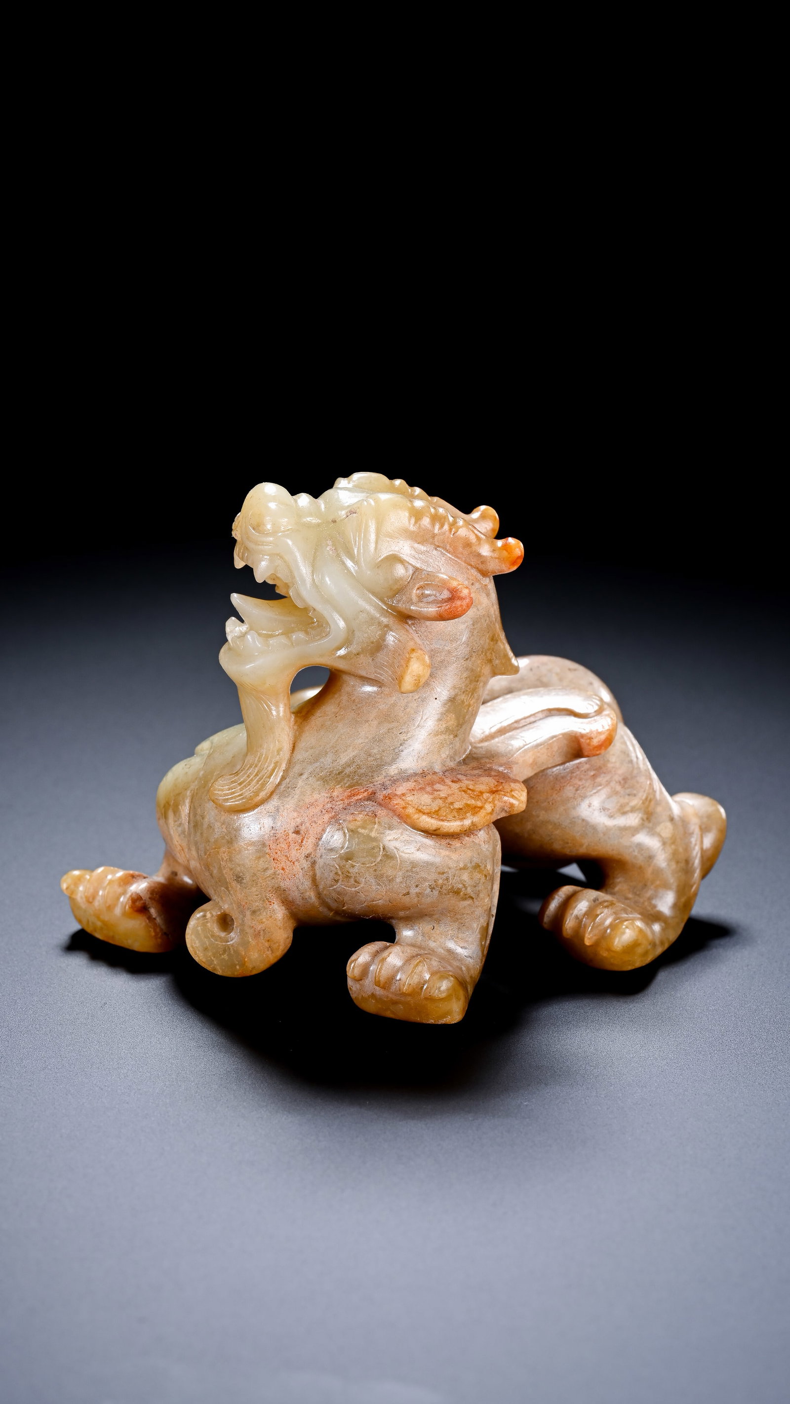 A JADE 'AUSPICIOUS BEAST' - 2